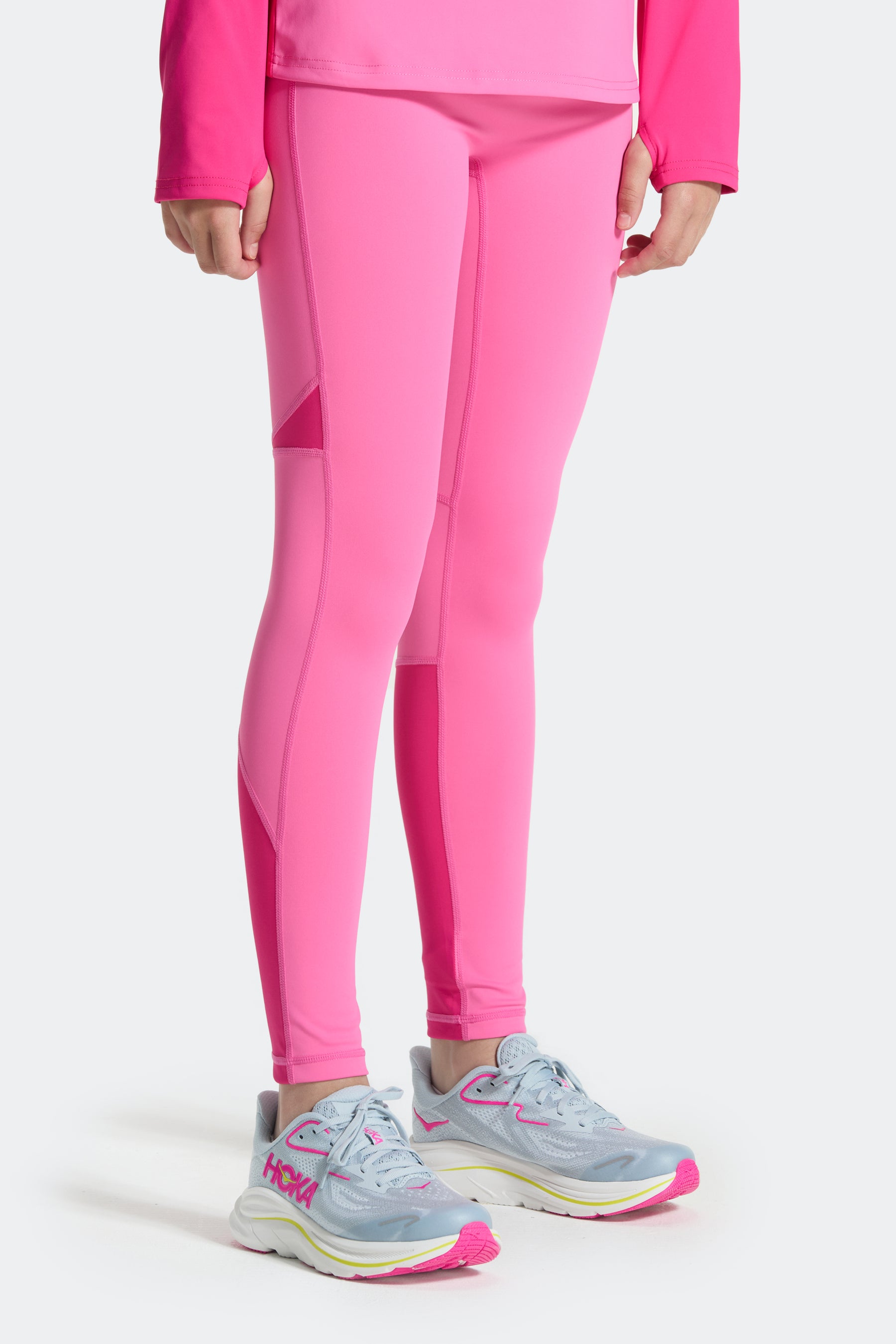 Girls Dash Legging - Peony Pink/Cerise