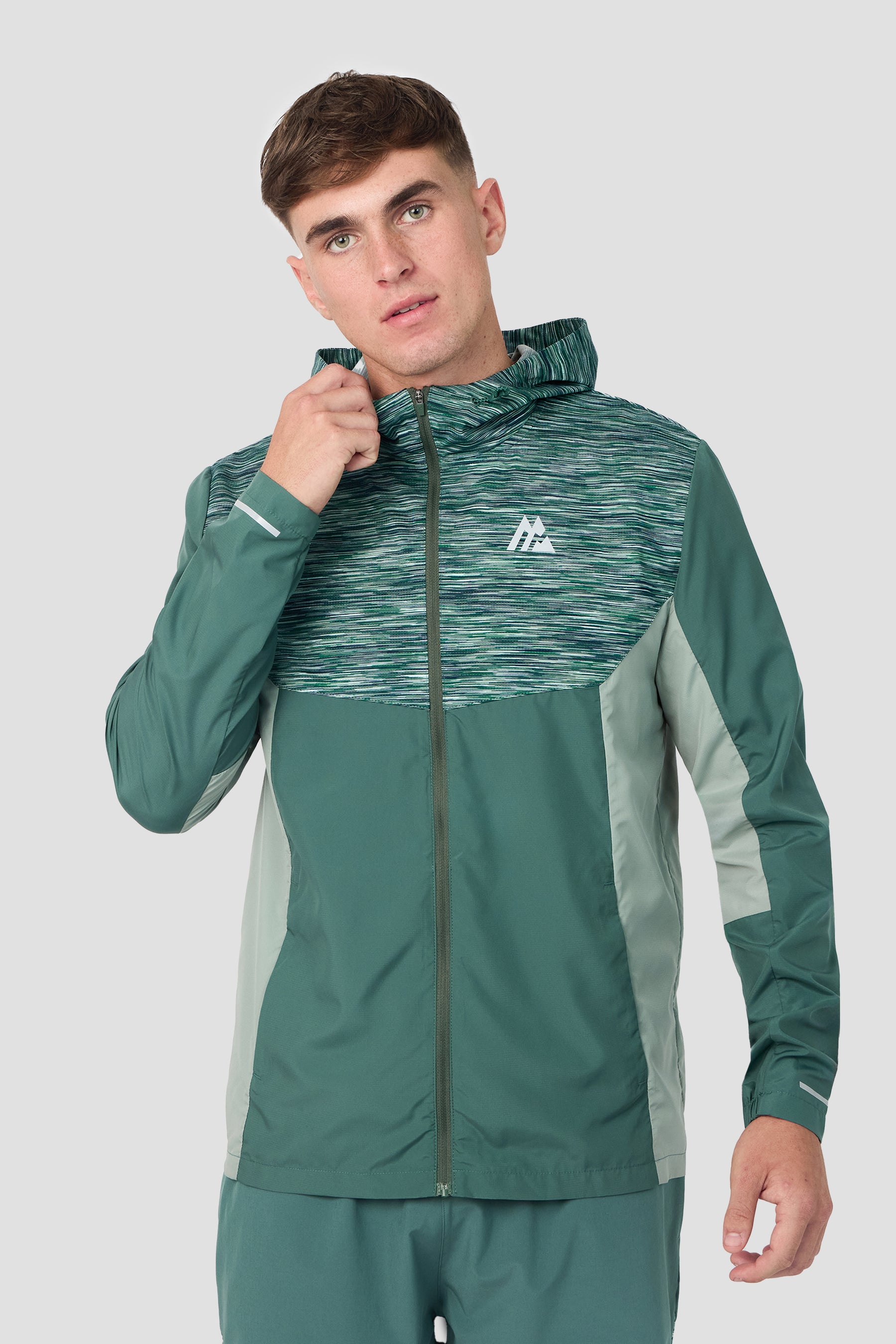 Trail Windbreaker - Green/Blue