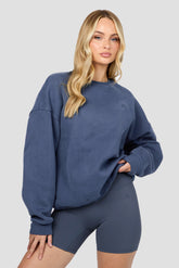 Form Fleece Sweat - Greyed Indigo