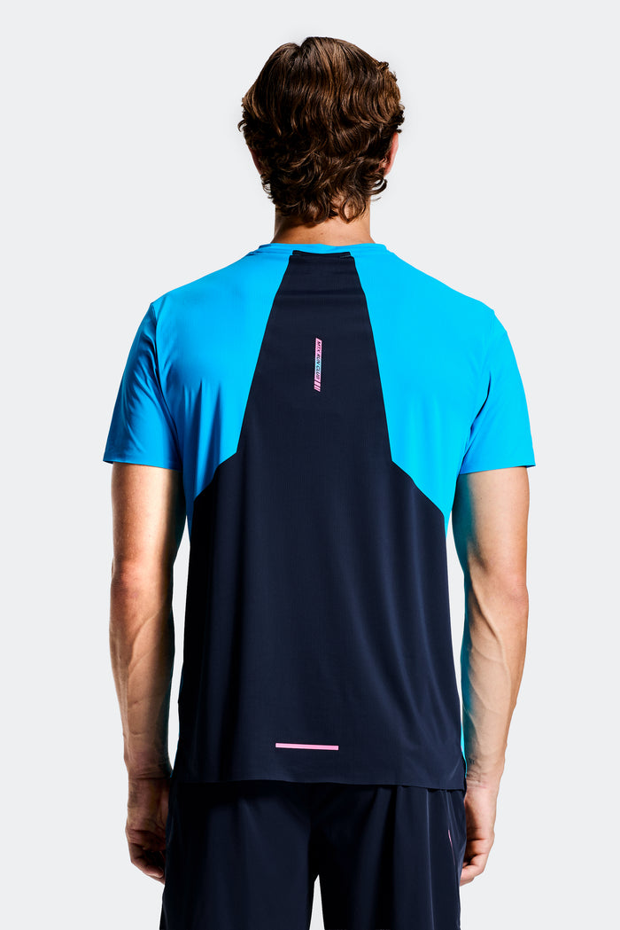 MTX Run Vertex T-Shirt - Maya Blue/Midnight Blue