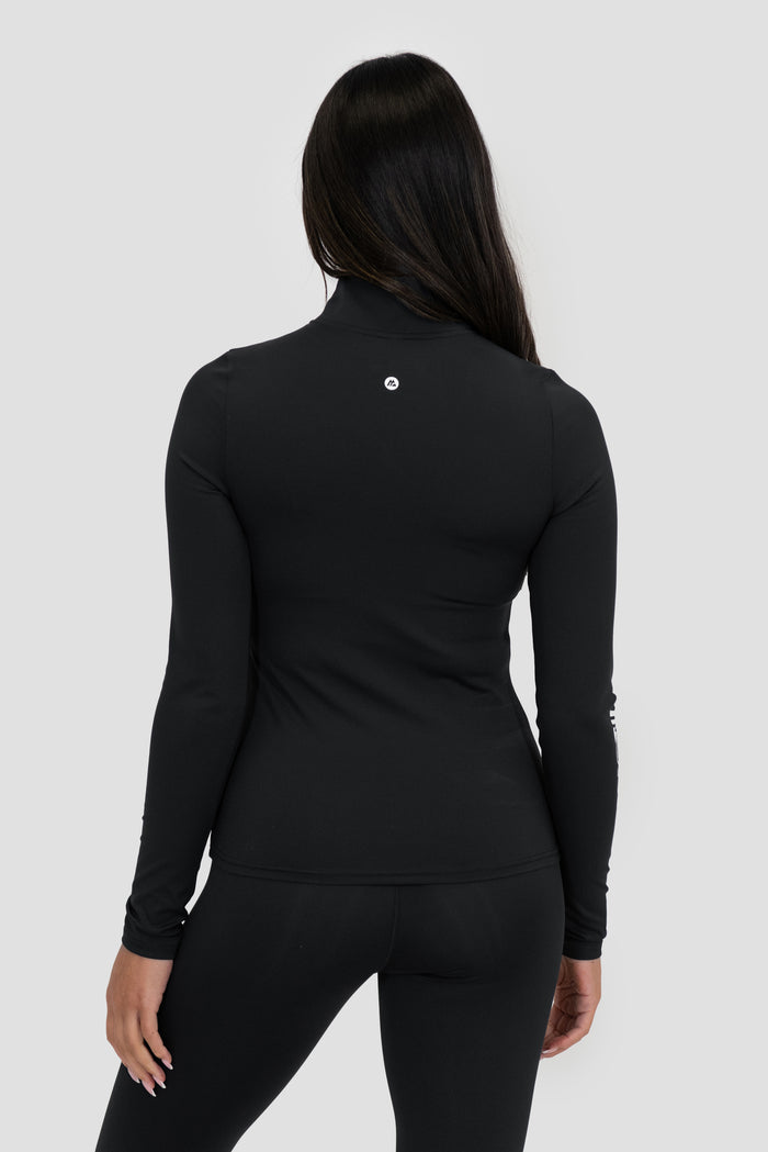 Limit 1/4 Zip - Black/White