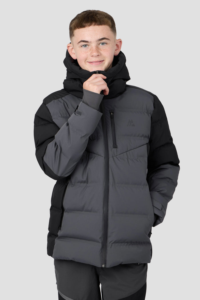 Boys Descent Down Jacket - Black/Asphalt
