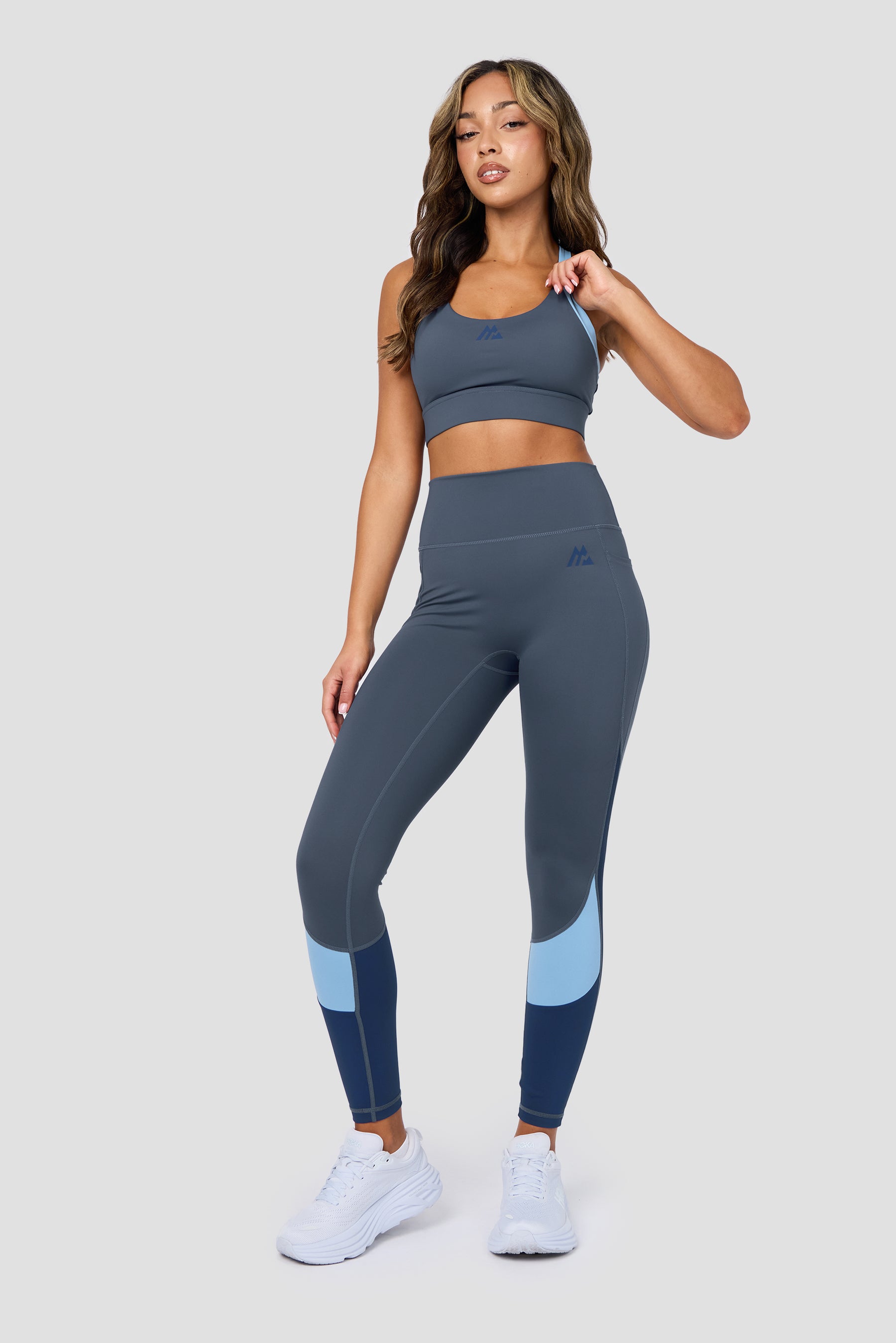 Stride Legging - Greyed Indigo/Fresh Water/Agency