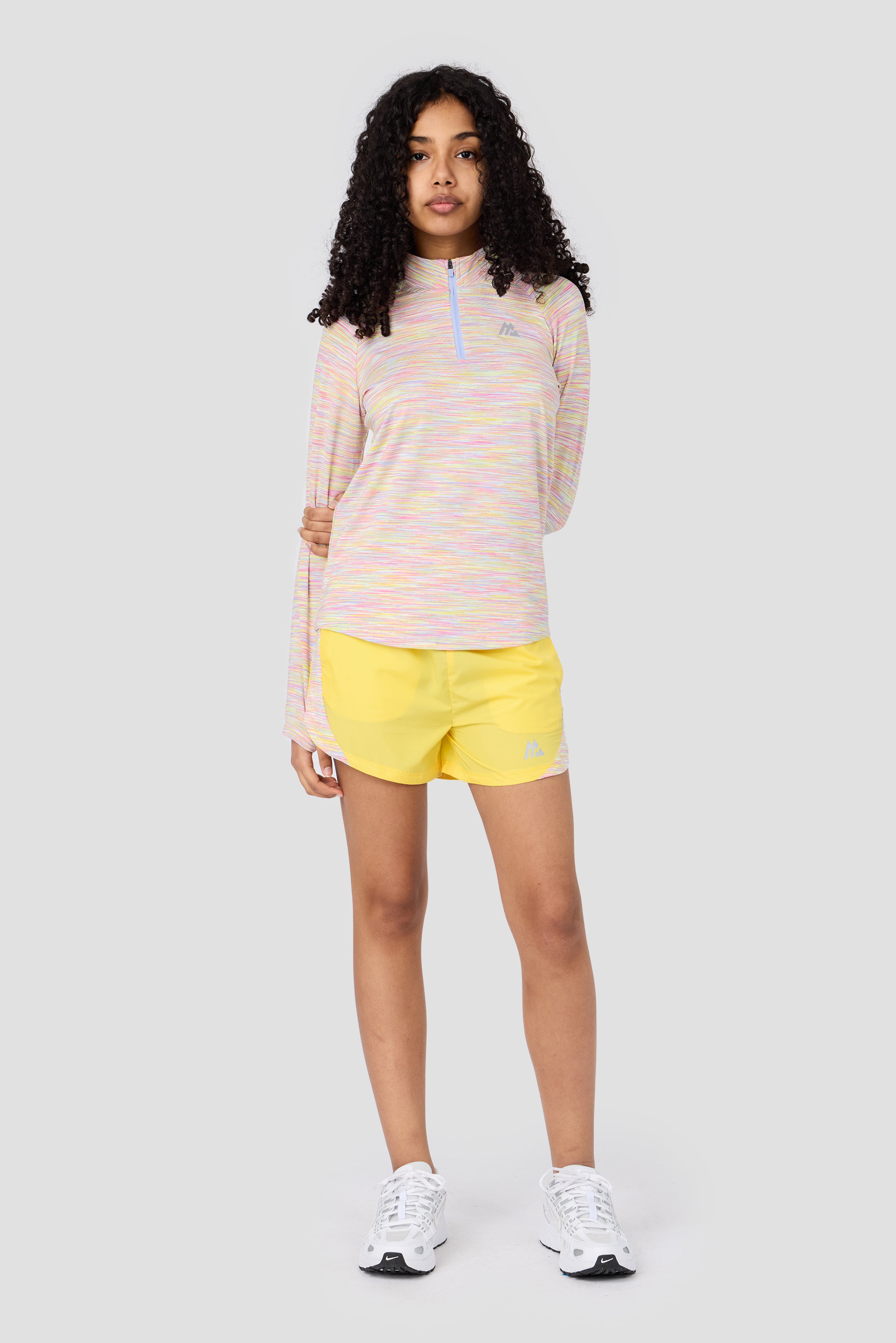 Montirex Girls Trail 1/4 Zip Sportswear – Yellow/Lilac/Pink