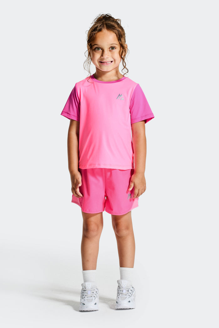 Infant Girl's Bounce T-Shirt/Short Set - Fuchsia/Candy Floss