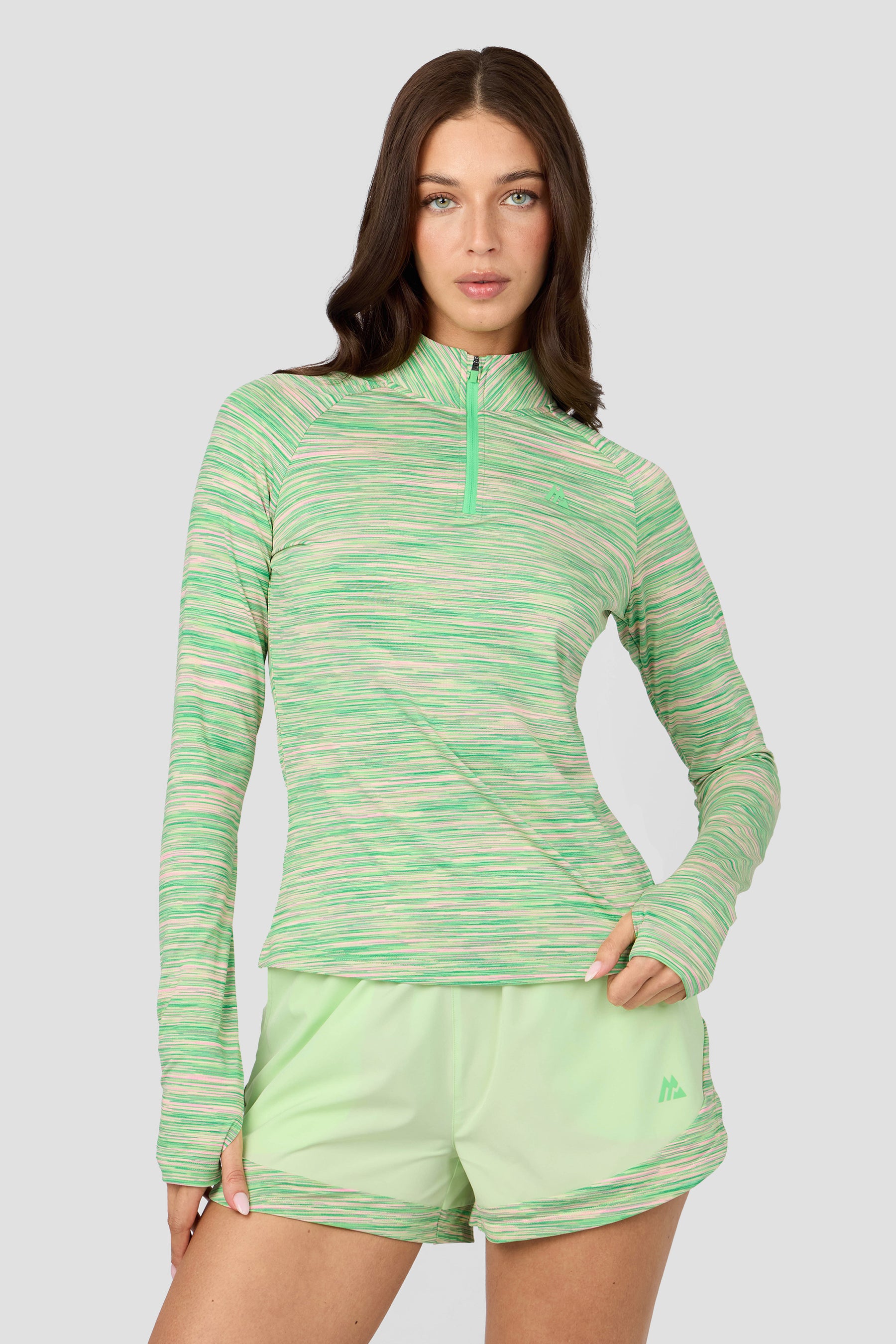 Women's Trail 1/4 Zip - Iced Matcha/Clover/Pistachio/Candy Floss