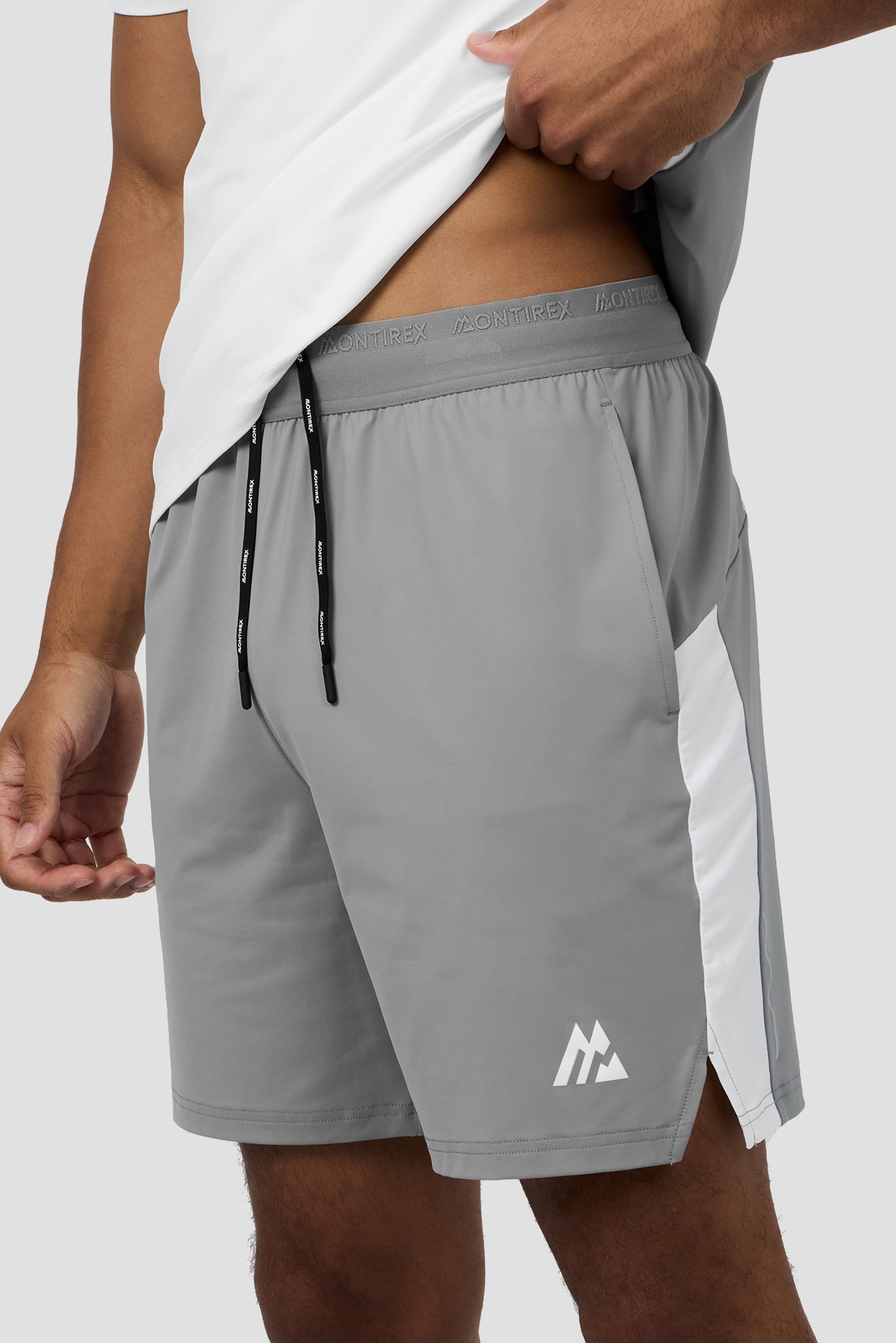 Strike Short - Platinum Grey/White