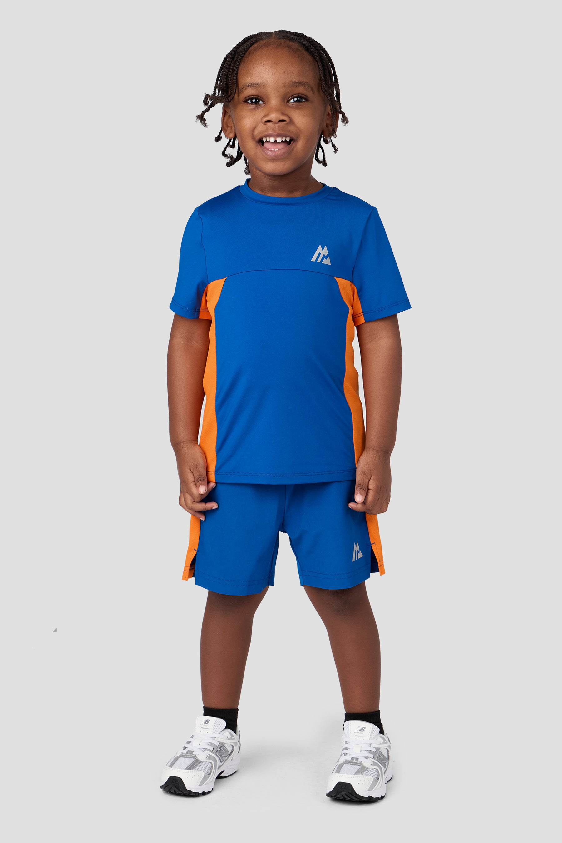 Infant Boys Peak 2.0 T-Shirt/Short Set - Cobalt/Tangerine Glow