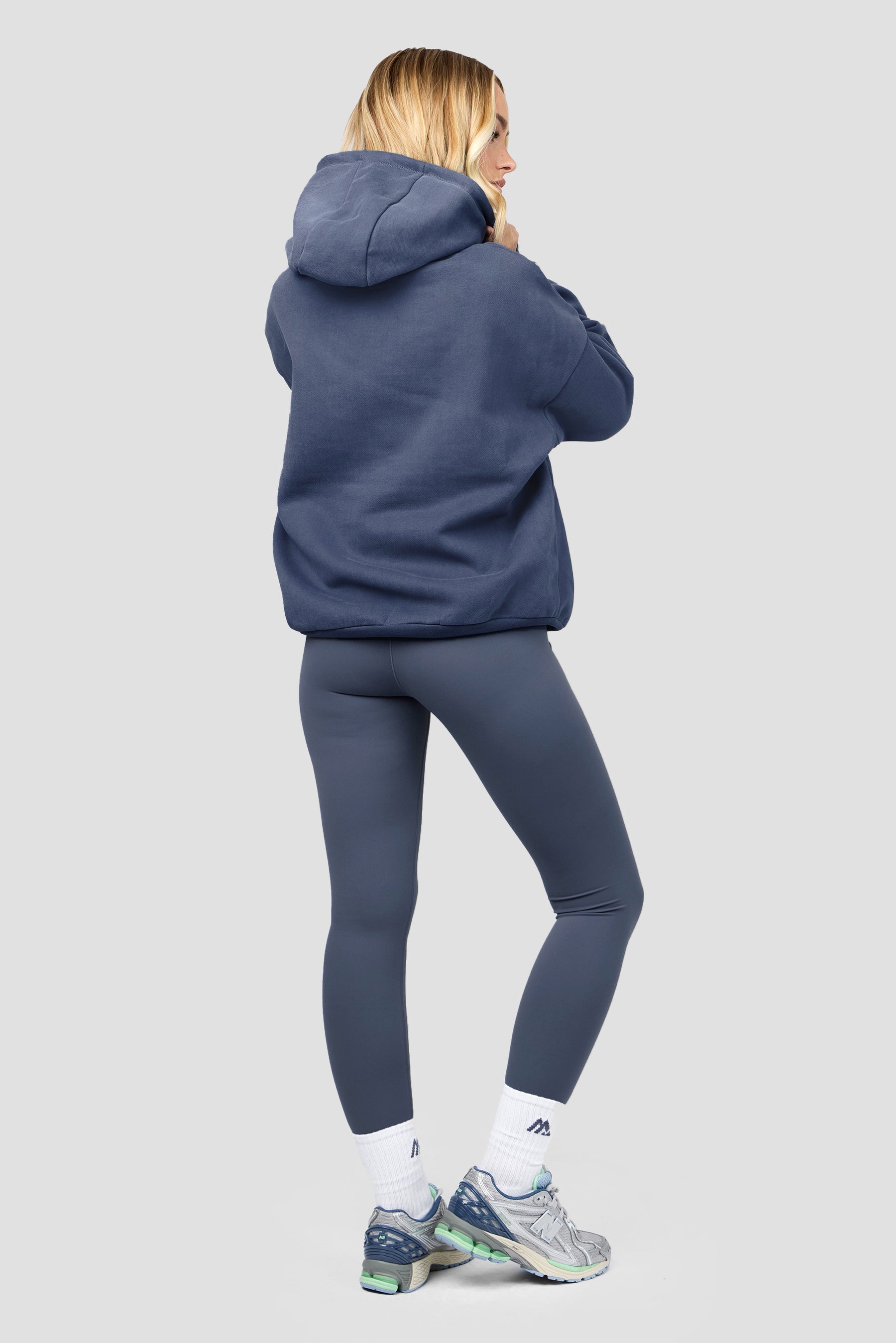 Form Fleece Hood - Greyed Indigo