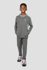 Boys Pace Tracksuit - Cement Grey/Platinum Grey