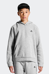 Boys Essential Hood - Cement Grey Marl