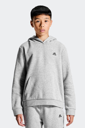 Boys Essential Hood - Cement Grey Marl