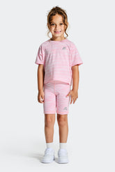 Infant Girl's Trail T-Shirt/Cycling Short - Pink Multi