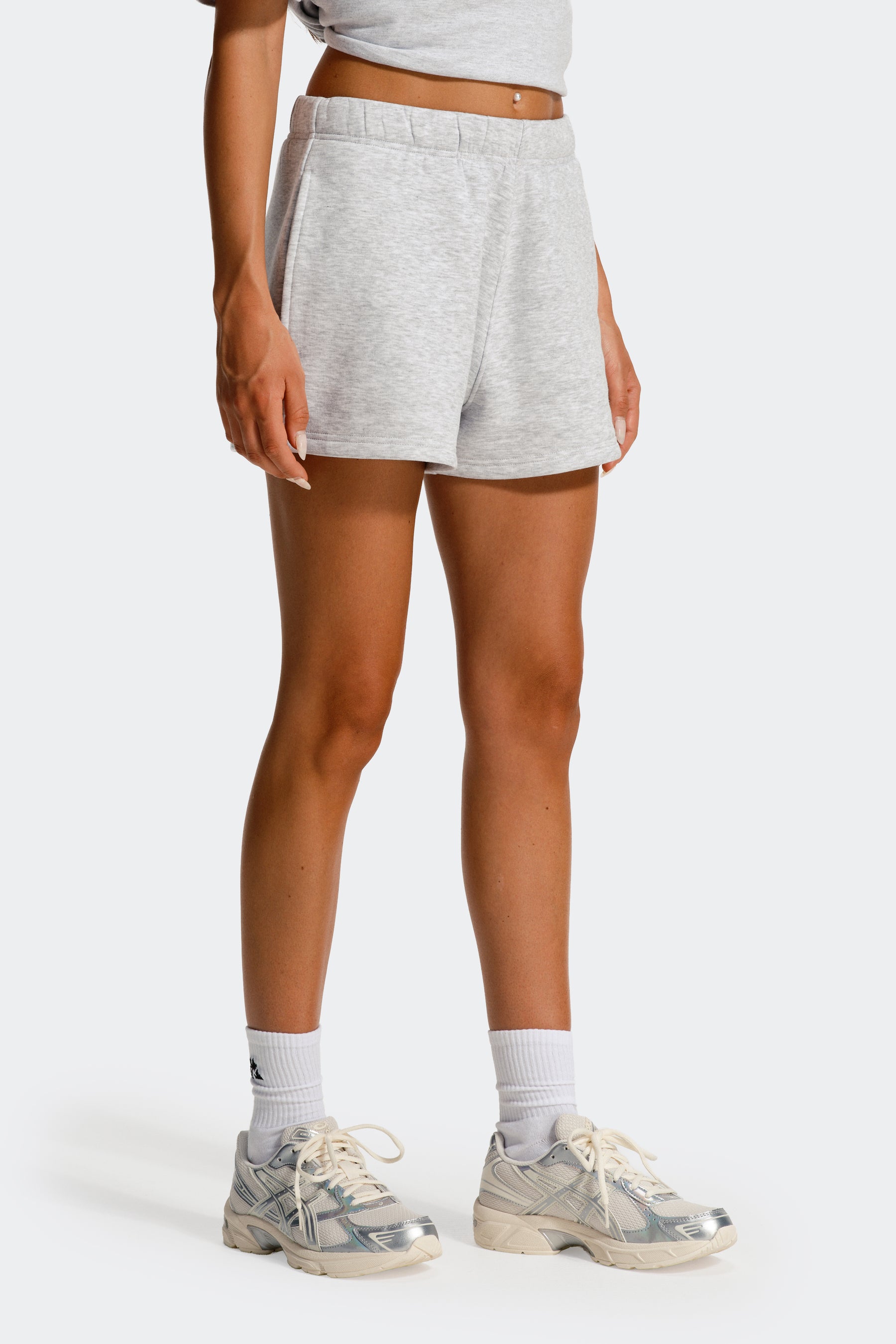 Athleisure Short - Platinum Grey Marl