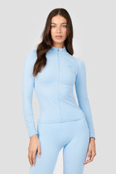 Muse Seamless Full Zip - Blissful Blue