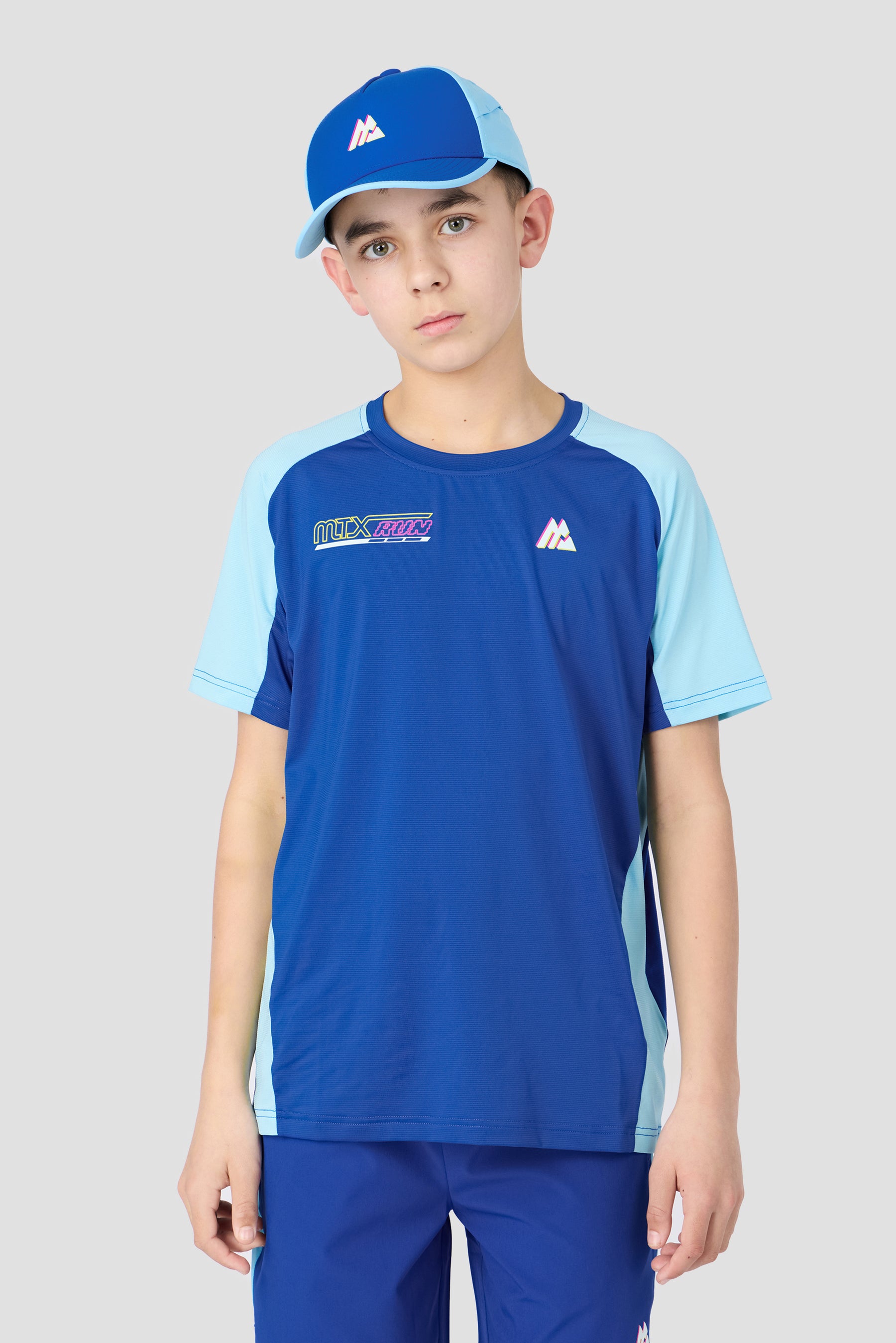 Junior MTX Run Turbo Cap - Cobalt/Neon Sky