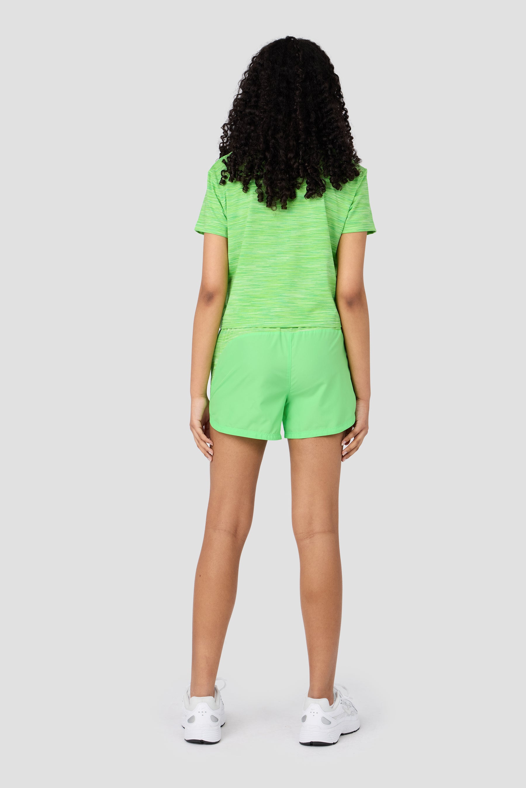 Girls Trail Panel Short - Apple Green Multi