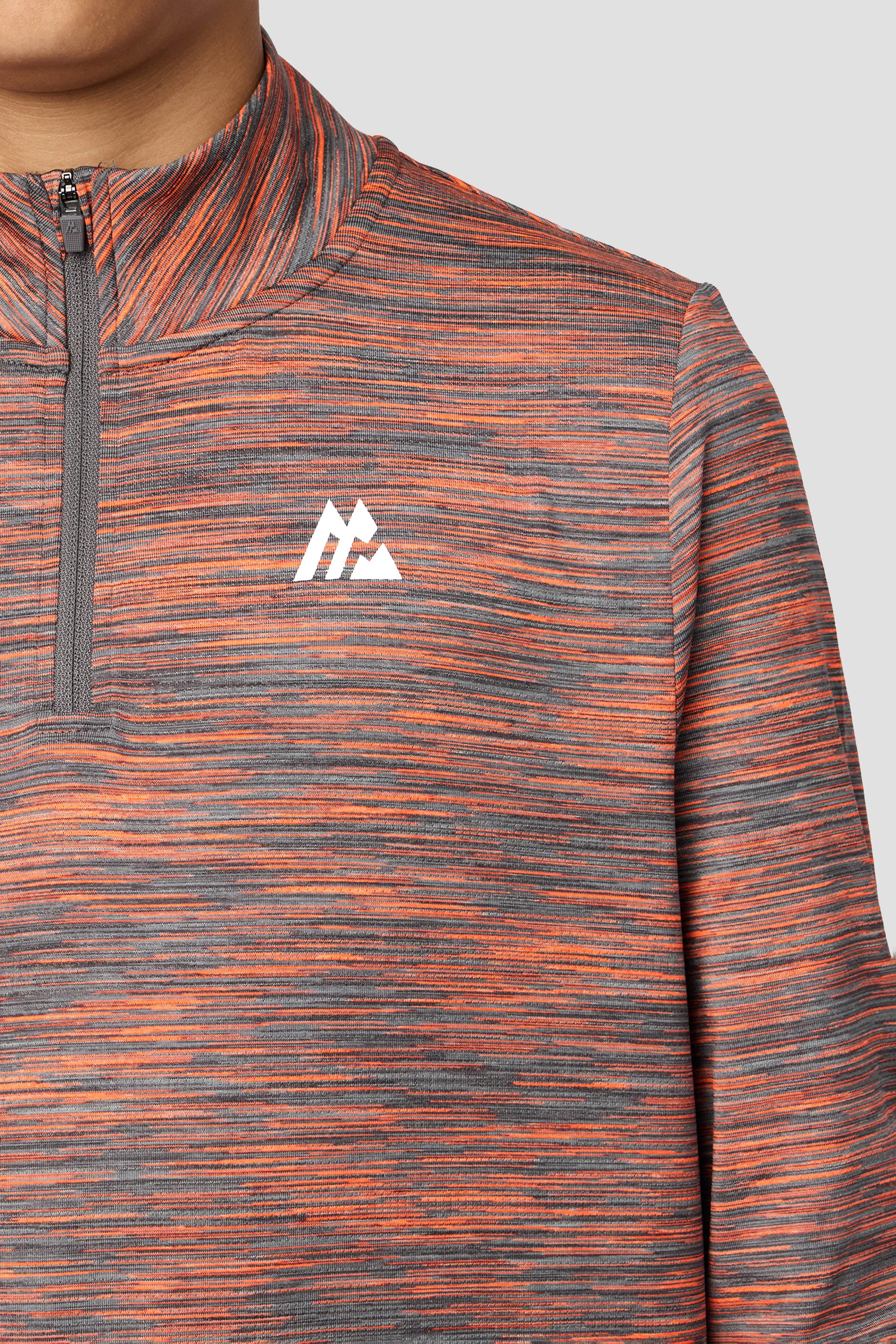 Boys Trail 2.0 1/4 Zip - Grey/Orange