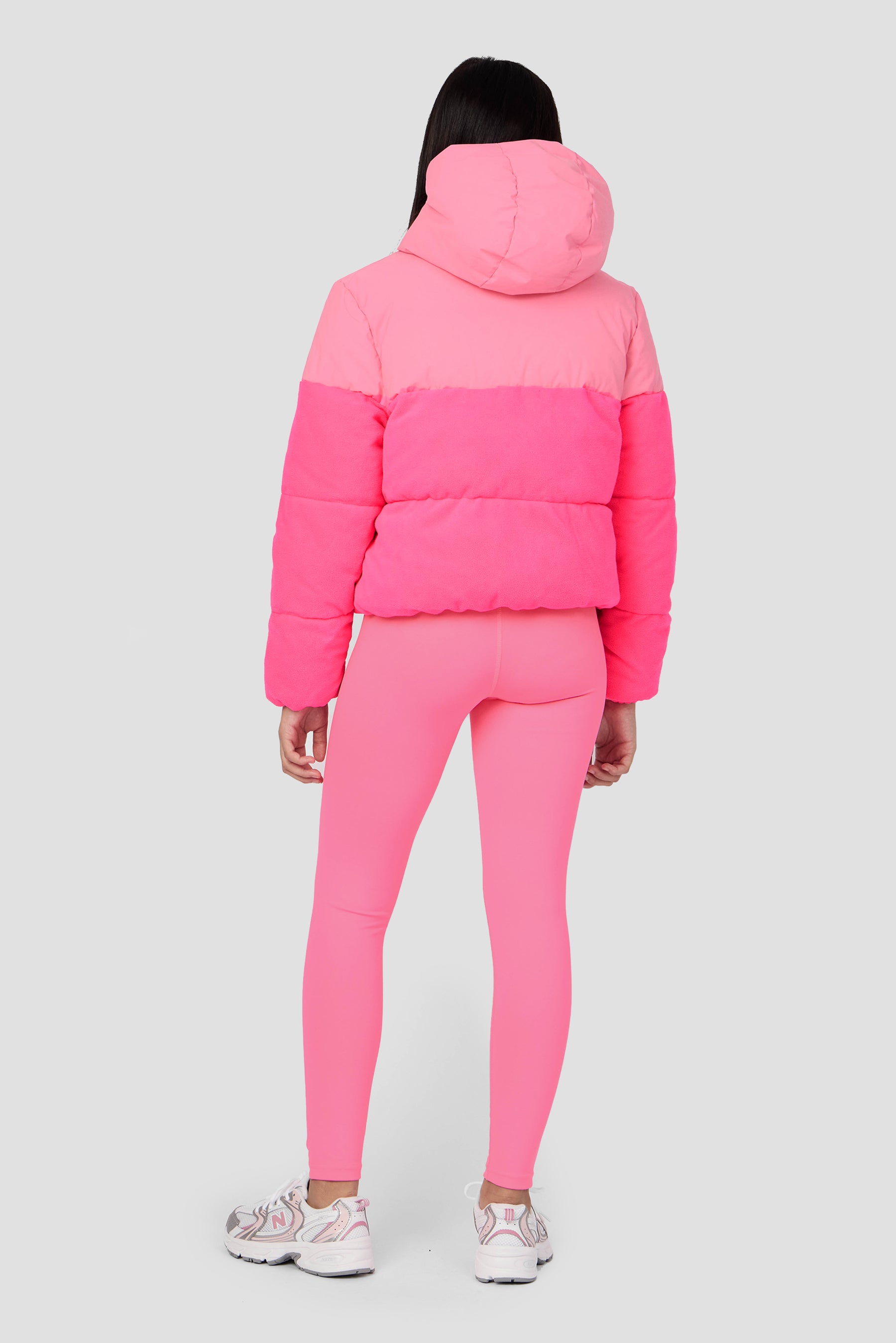 Girls Snowbird Jacket - Framboise/Neon Pink