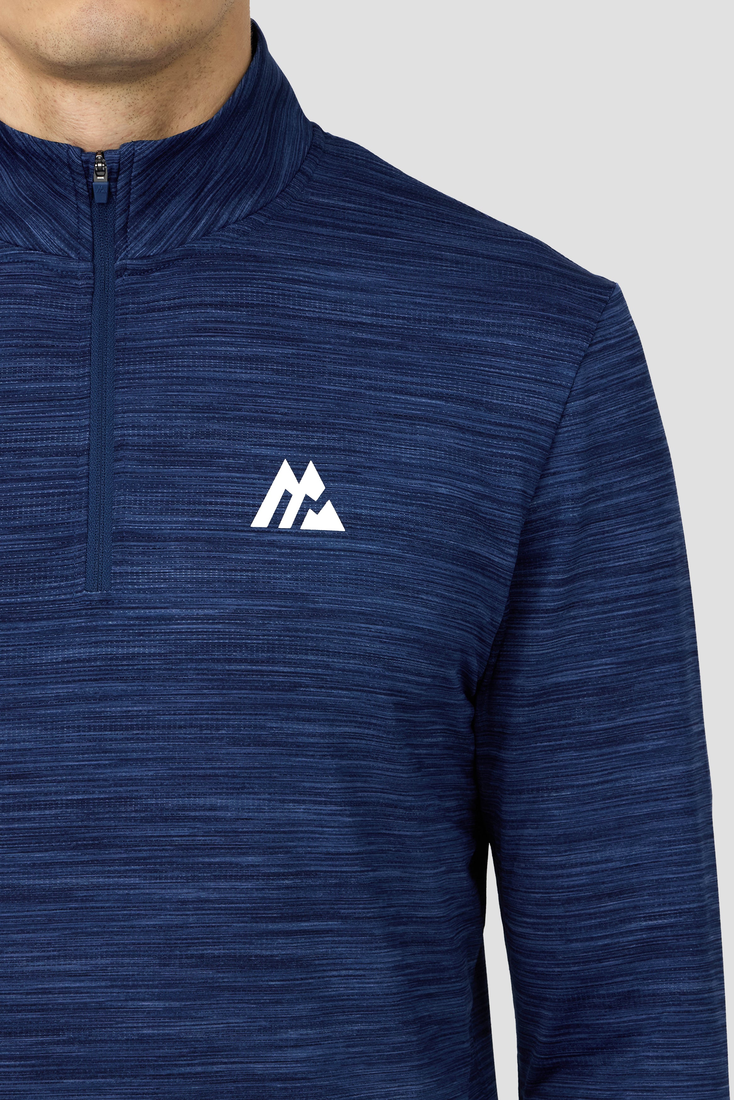 Trail 1/4 Zip - Navy Multi | Montirex Sportswear Gymwear Top