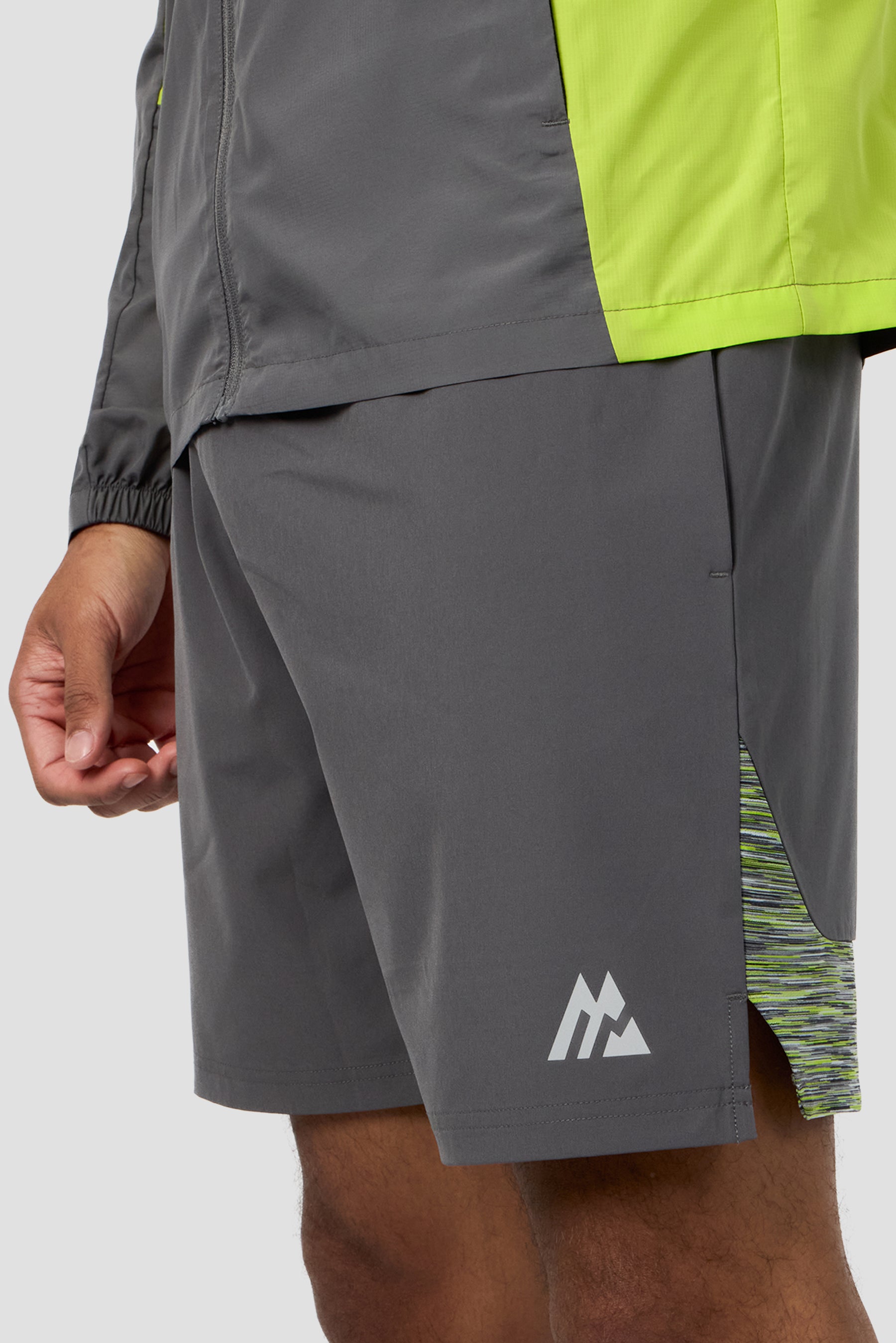 Trail Panel Short - Lime/Grey/Black