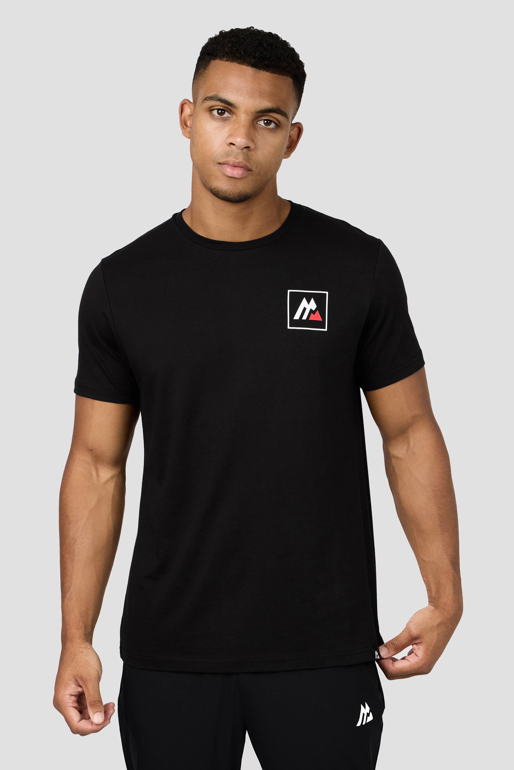 M Box Logo T-Shirt - Black