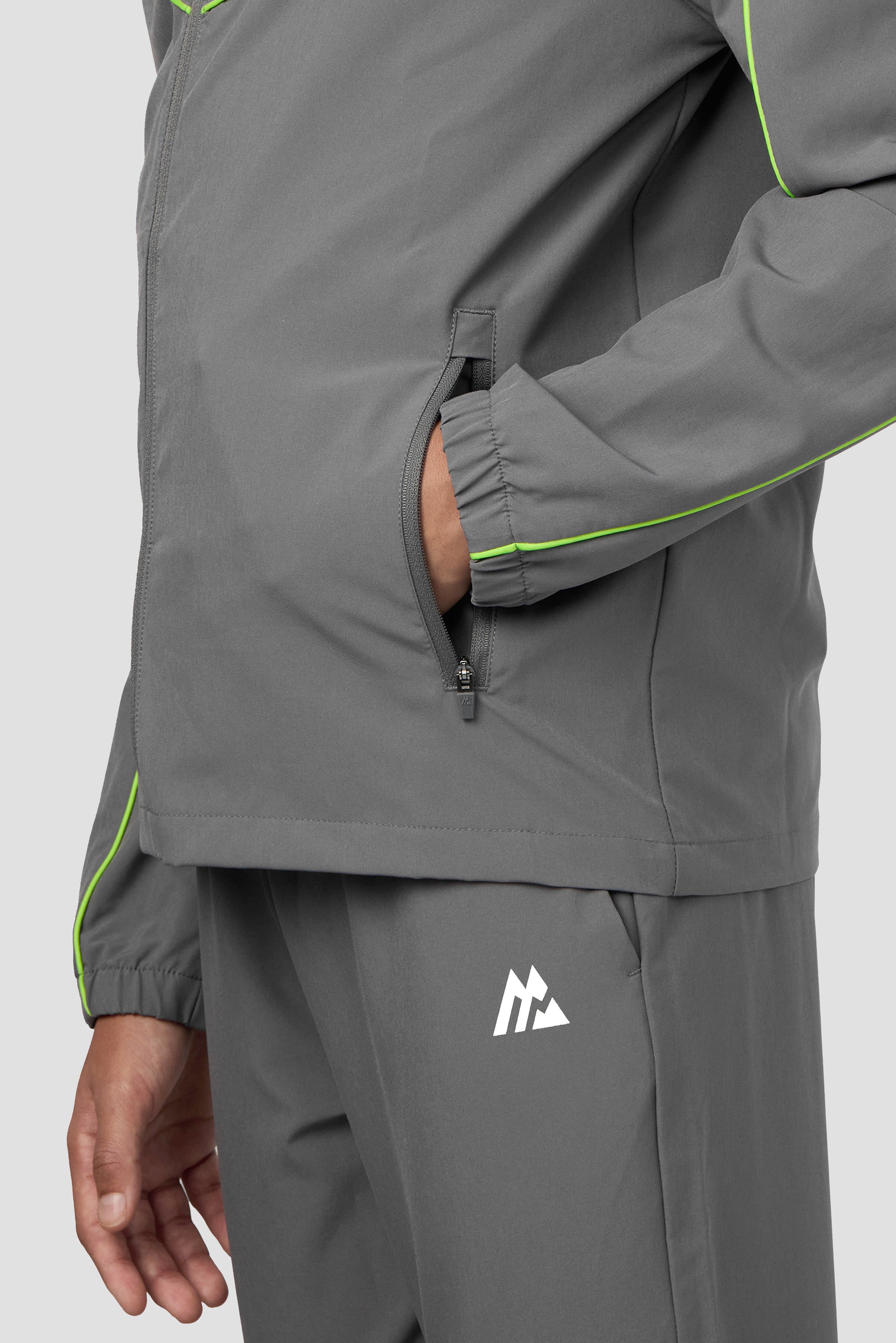 Boys Kinetic Jacket - Cement Grey/Apple