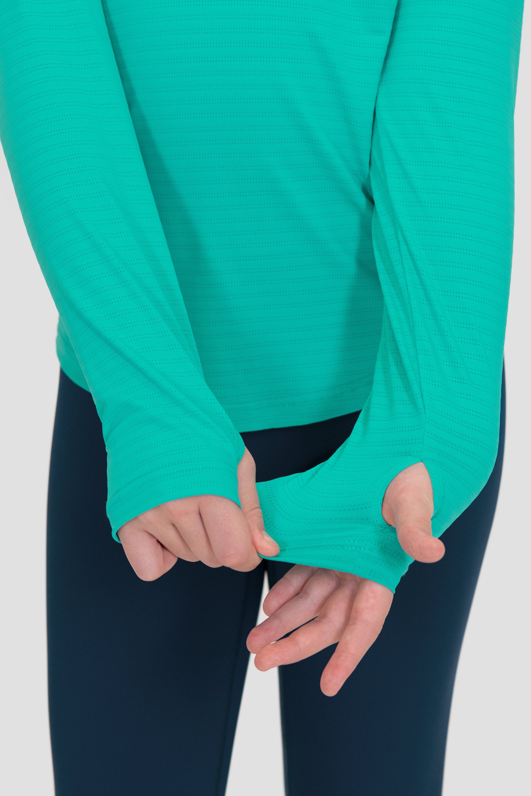 Girls Energy 1/4 Zip - Persian Green 