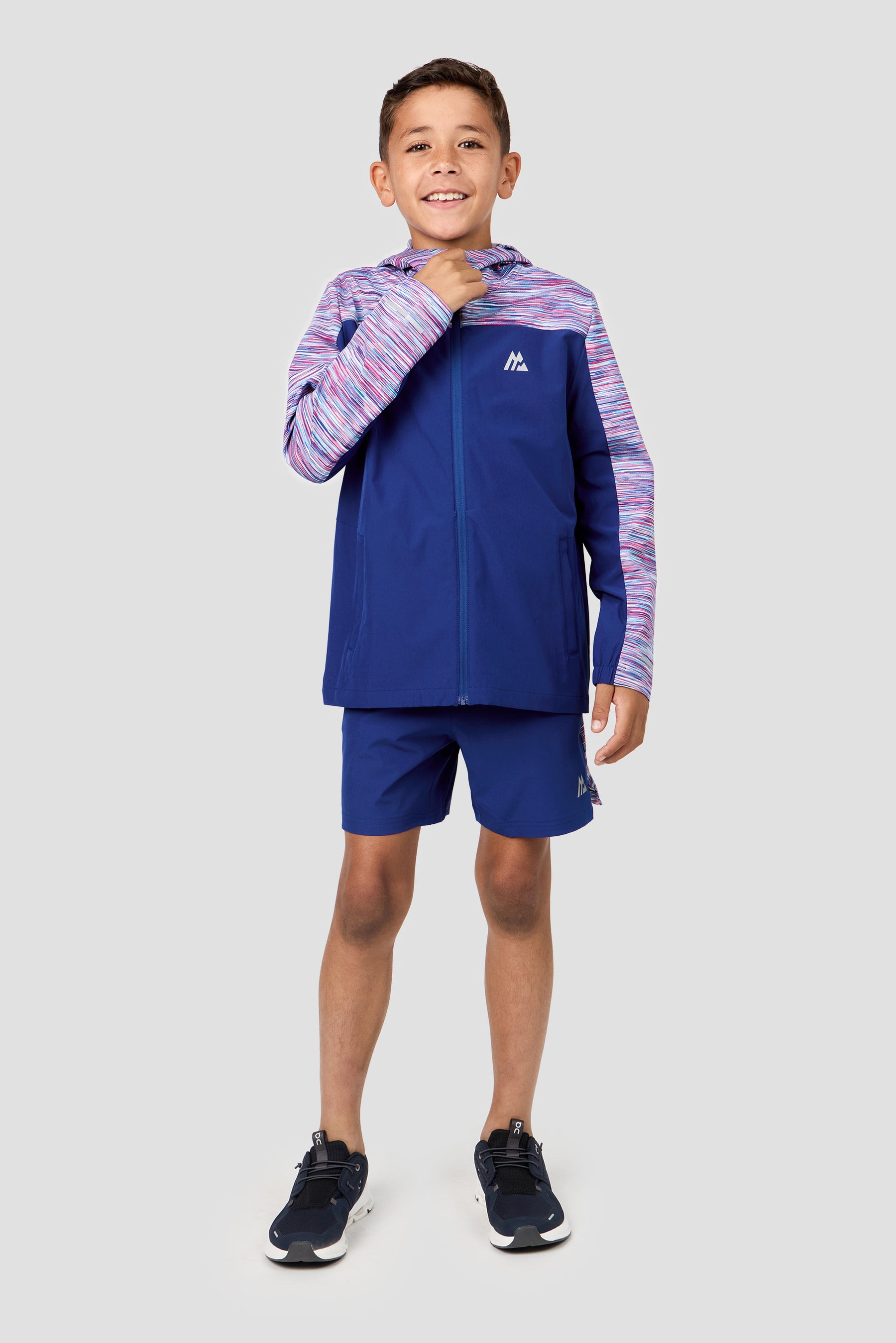 Boys Trail Windbreaker - Blue/Pink/White