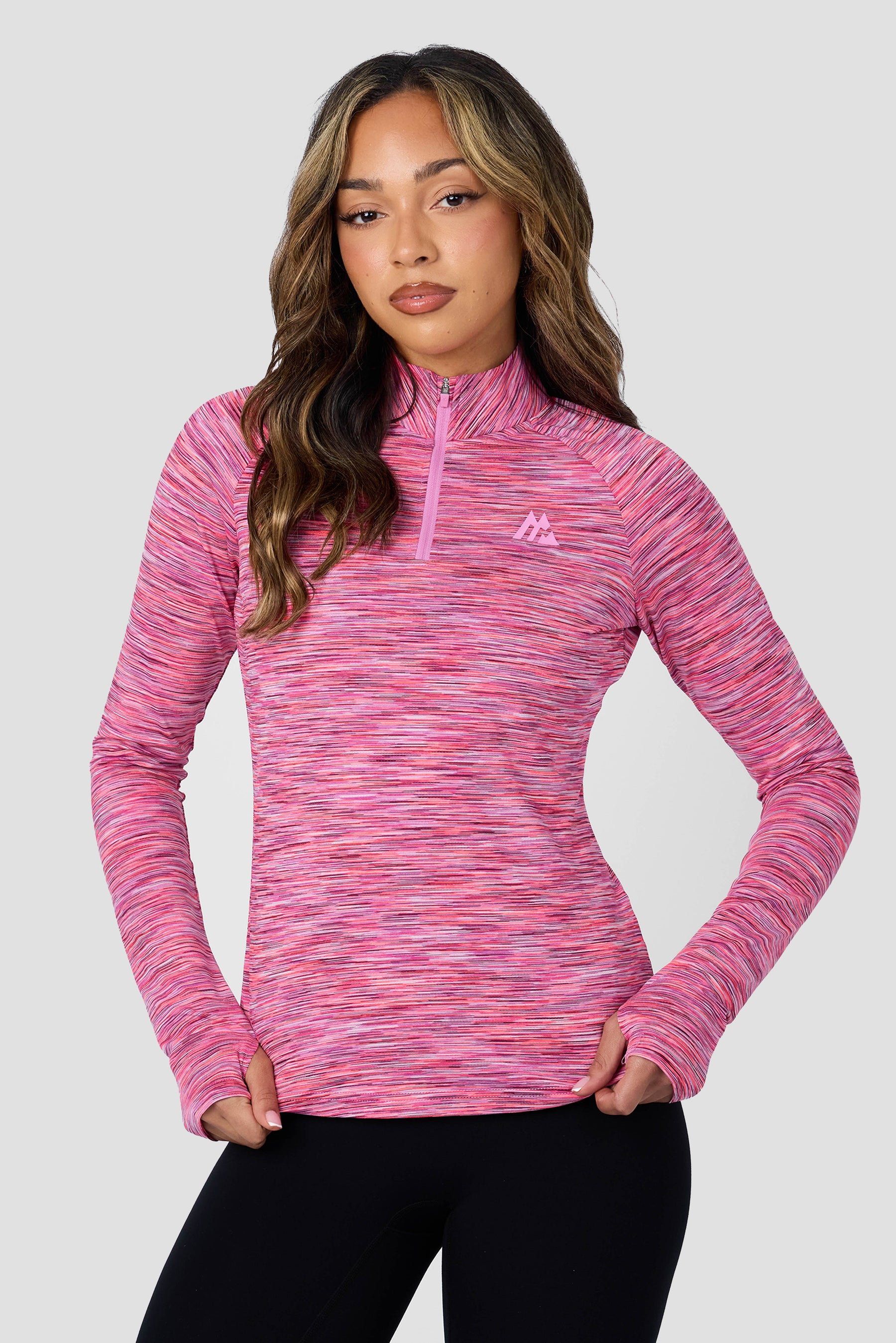 Women's Trail 1/4 Zip - Fuchsia/Pink/White