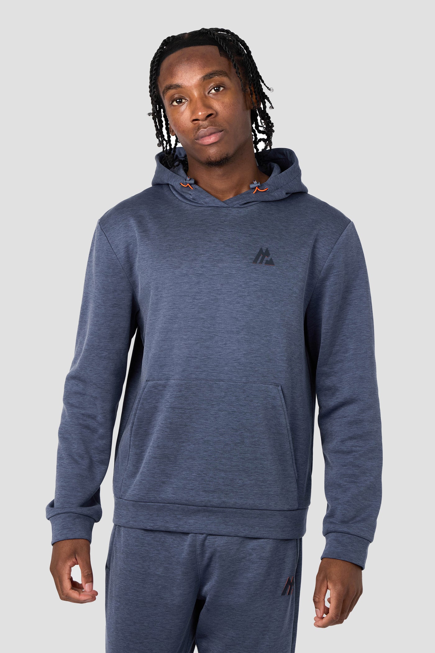 Rapid Fleece Hood - Midnight Blue Marl