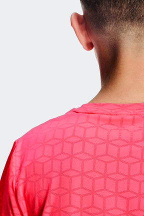 Boys Cube T-Shirt - Shocking Pink