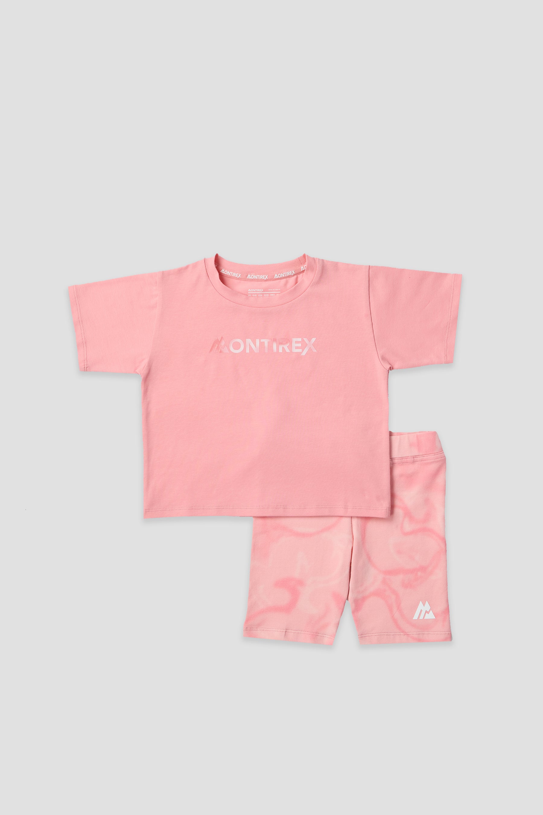 Infant Girl's Swirl T-Shirt/Cycling Short Set - Sweet Pink/Ballet