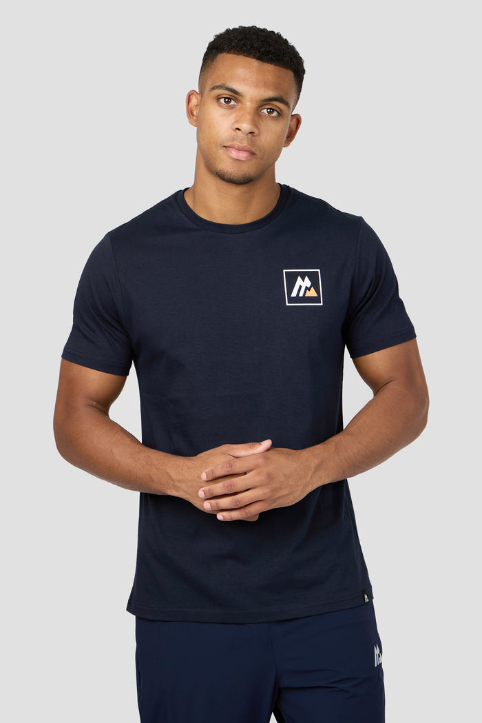 M Box T-Shirt - Midnight Blue/Ice Tango