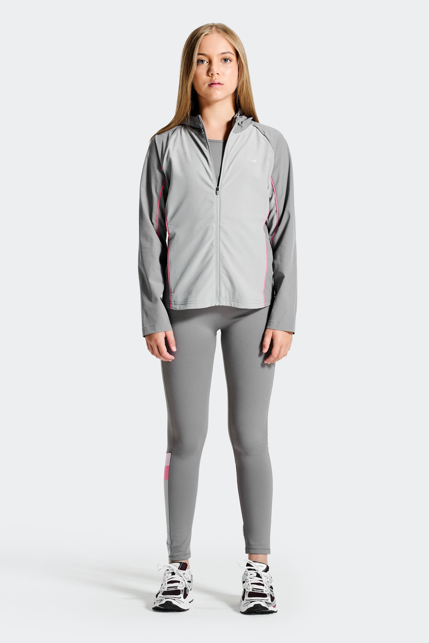 Girls Lumina jacket - Winter Sky/Basalt/Powder Pink