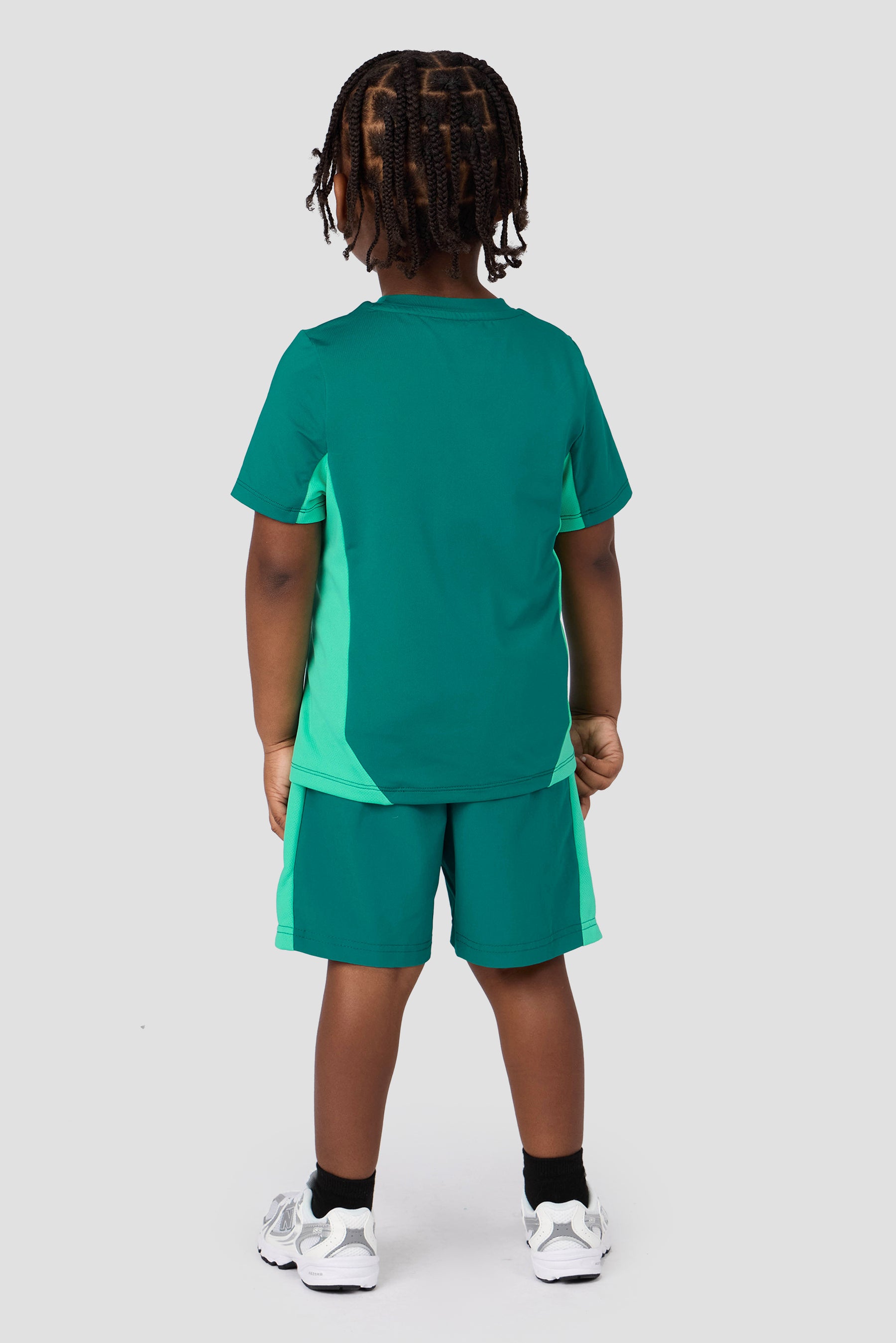 Infant Boys Peak 2.0 T-Shirt/Short Set - Lagoon Green/Mint Blue