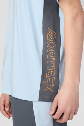 Boys Optic T-Shirt - Summer Mist/Slate Grey/Tangerine Glow