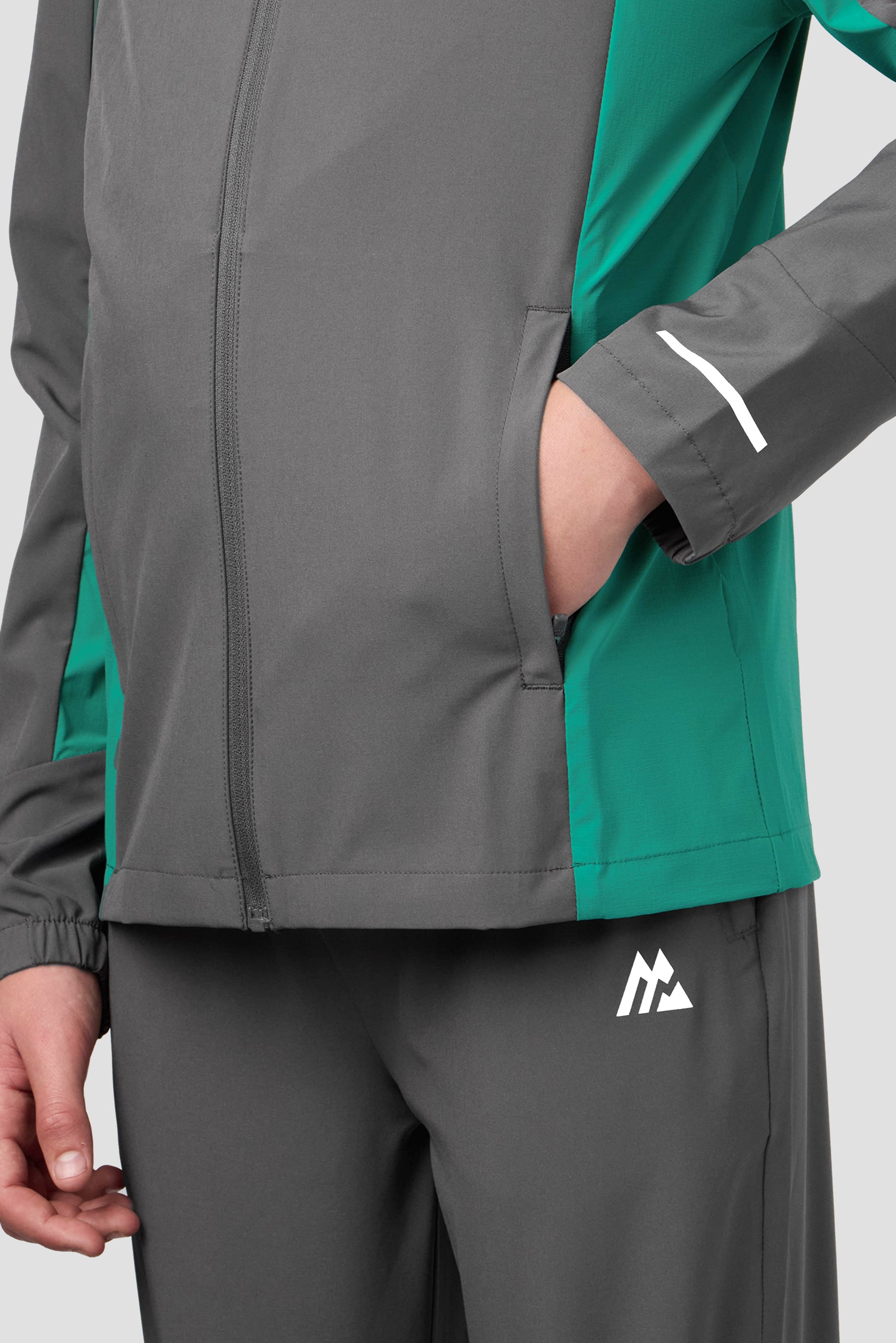 Boys Vortex Jacket - Cement Grey/Atlas