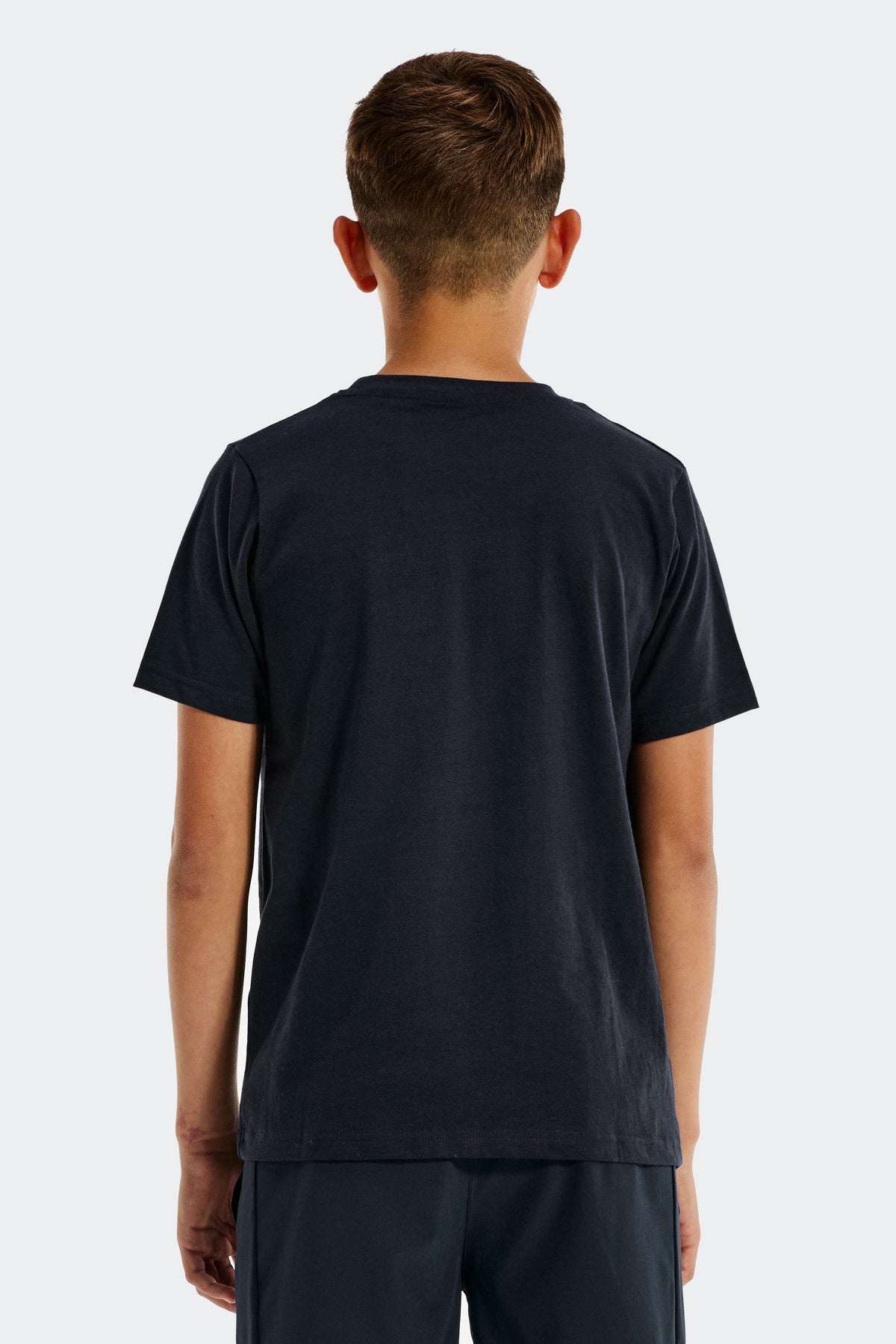 Boys Trail Linear Logo T-Shirt - Midnight Blue