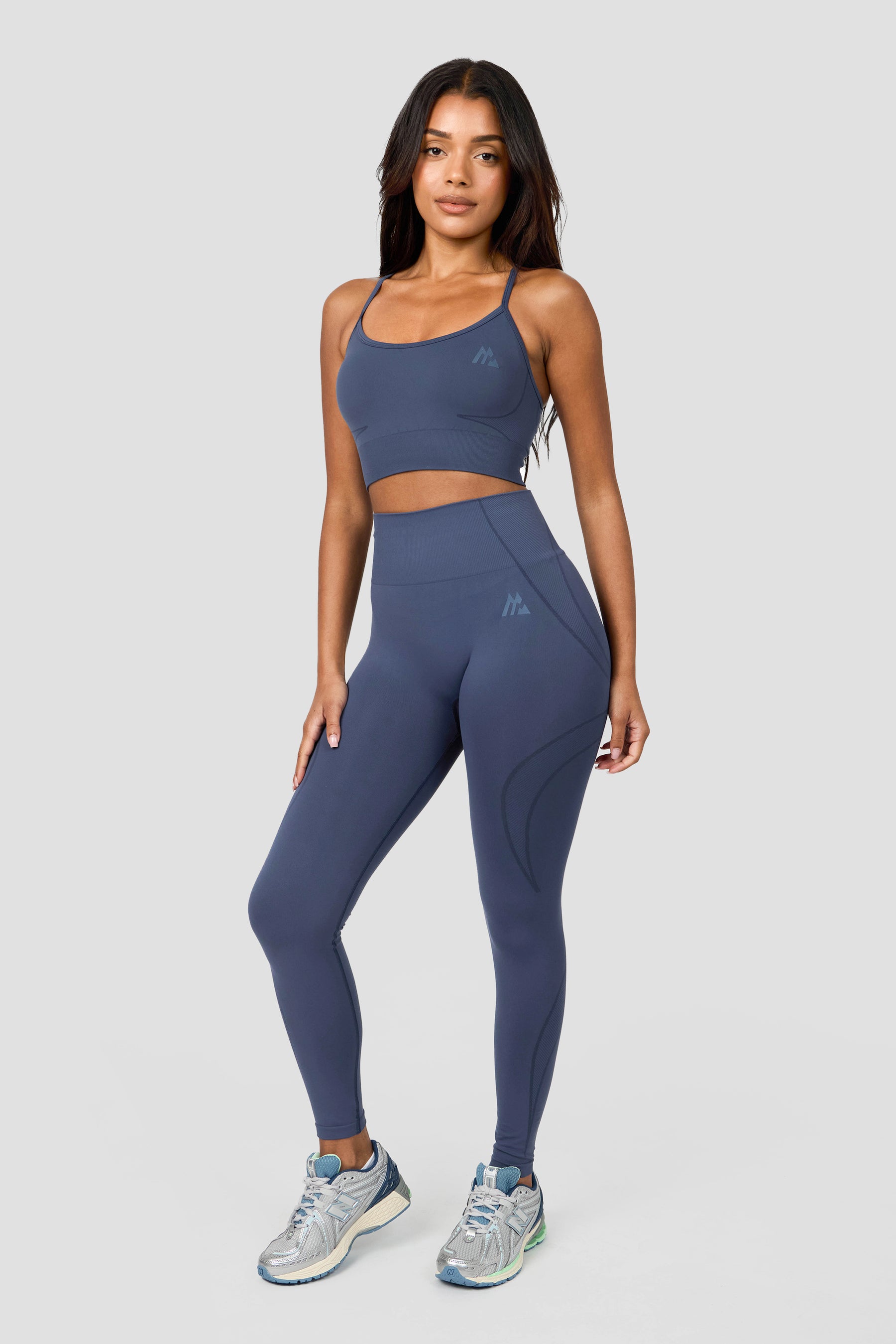 Evolve Seamless Legging - Greyed Indigo 