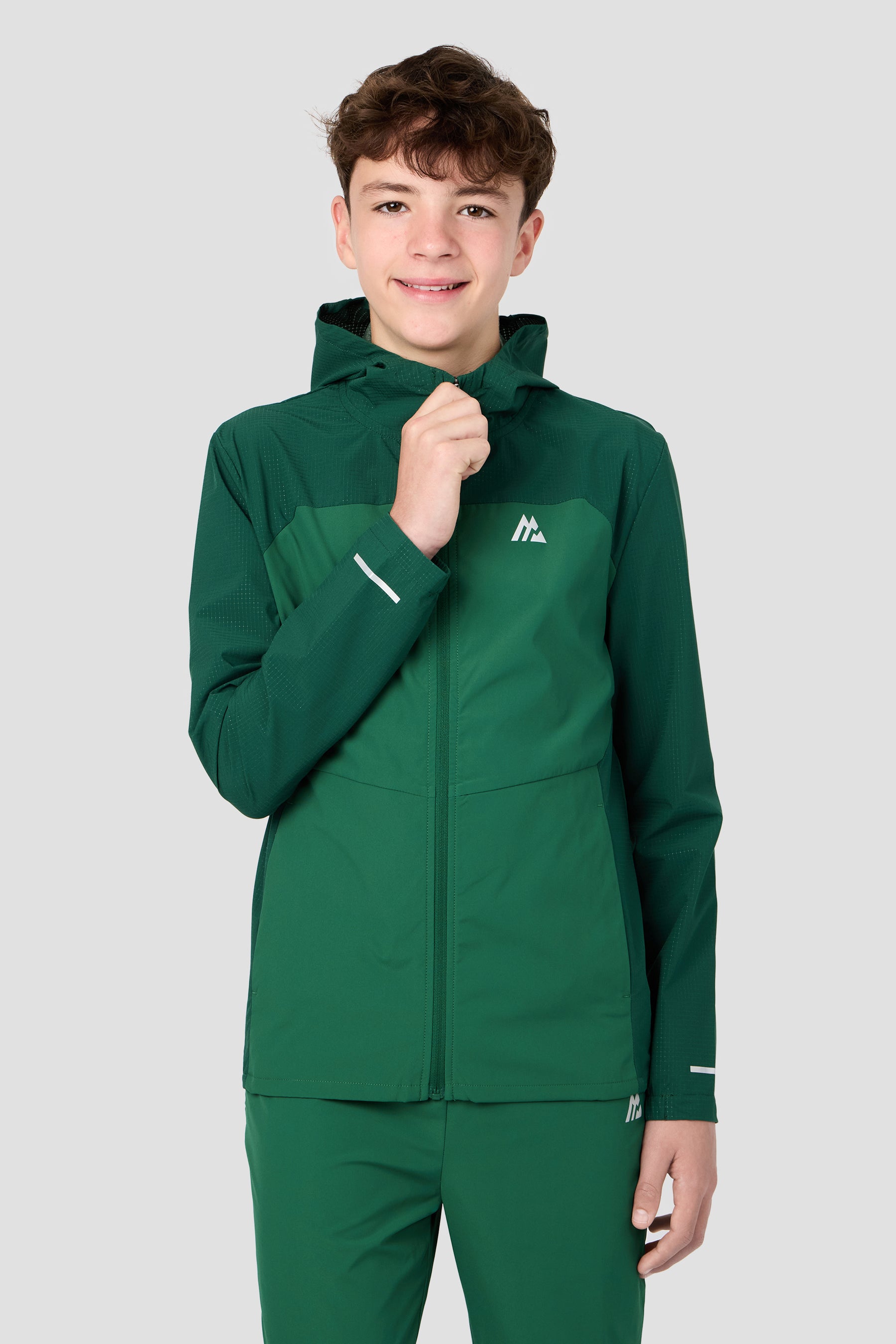 Boys Trek Tech Jacket - Evergreen/Sherwood
