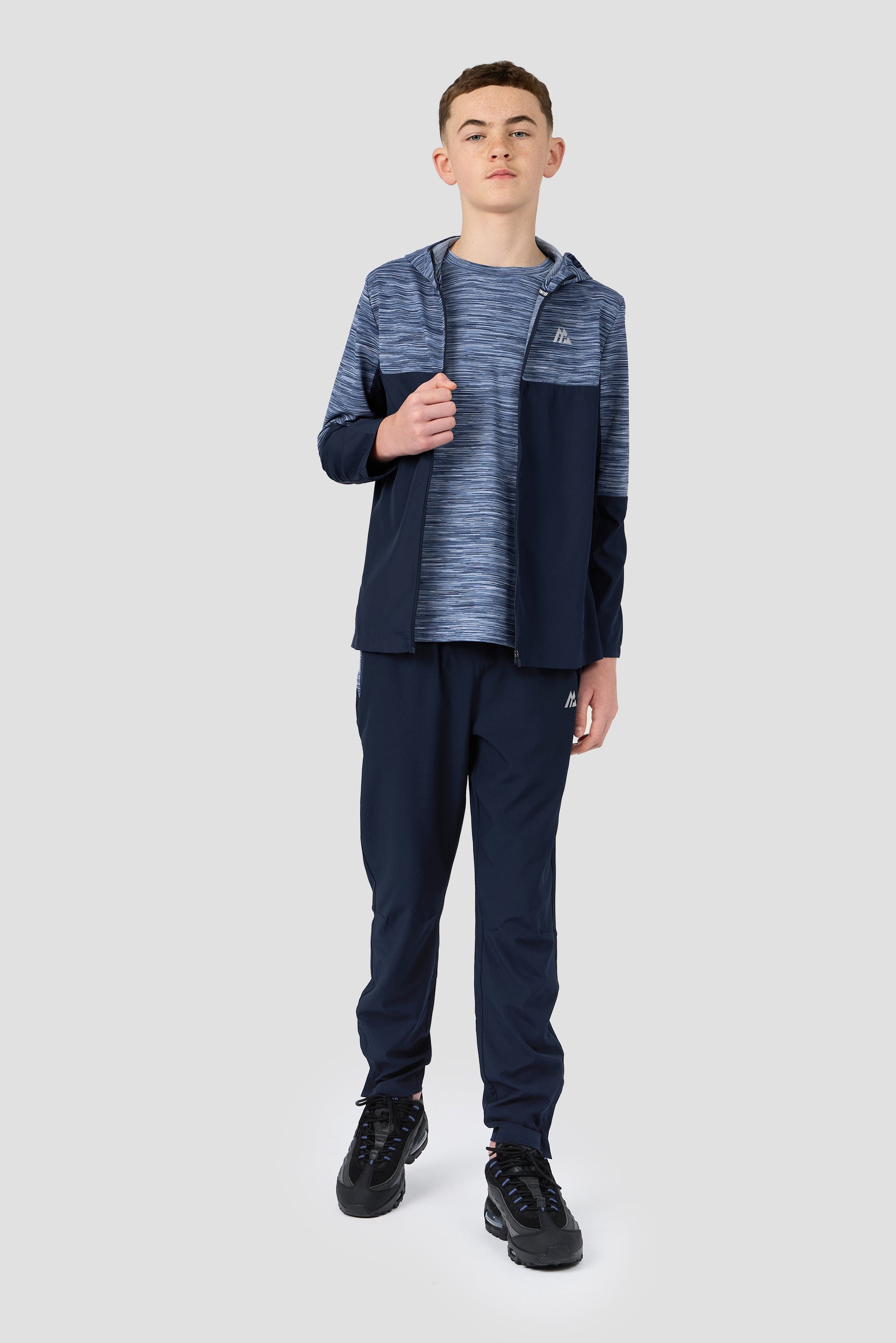 Boys Trail 2.0 Windbreaker - Navy/Charcoal Blue Multi