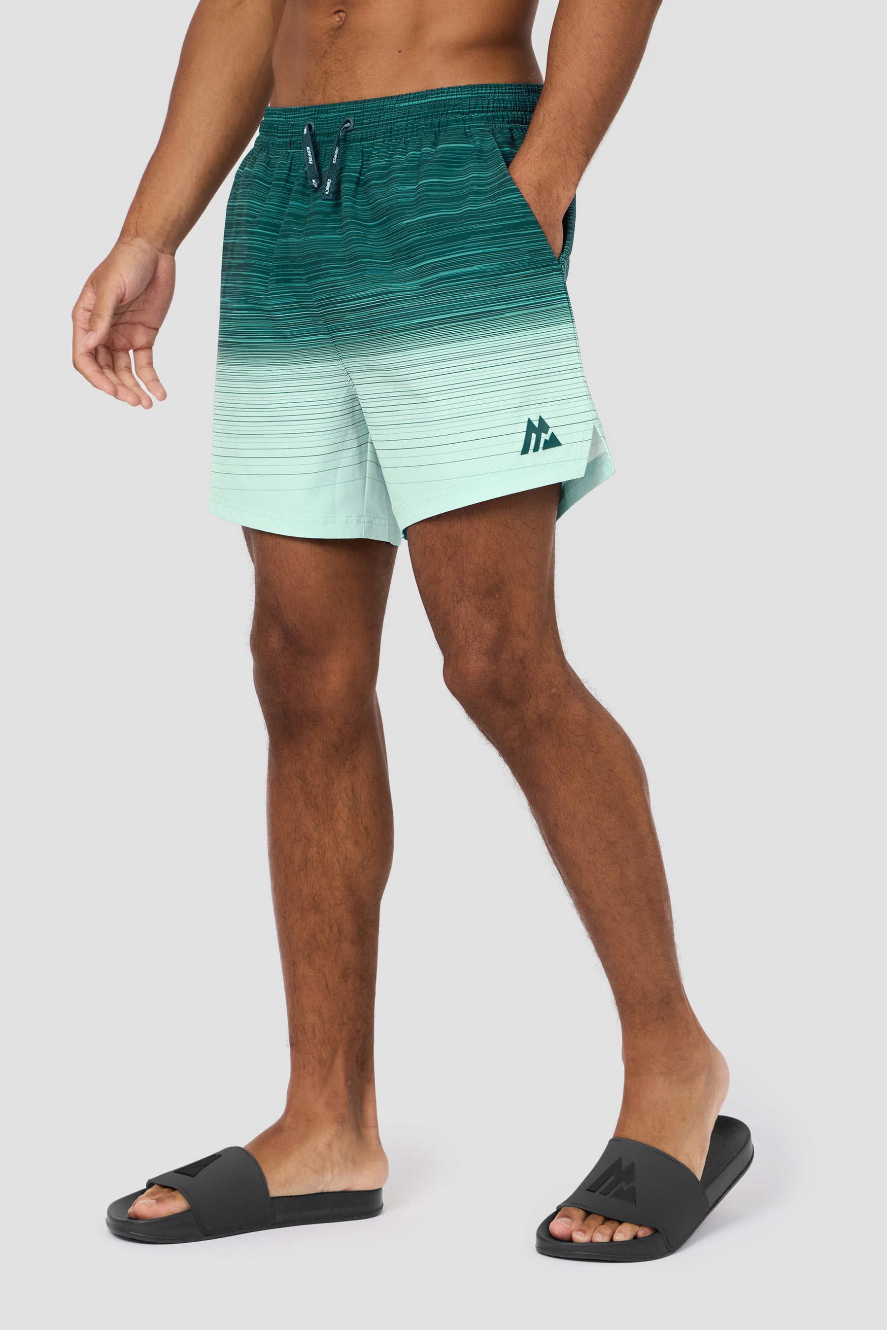 Trail Swim Short - Deep Teal/Water Spring