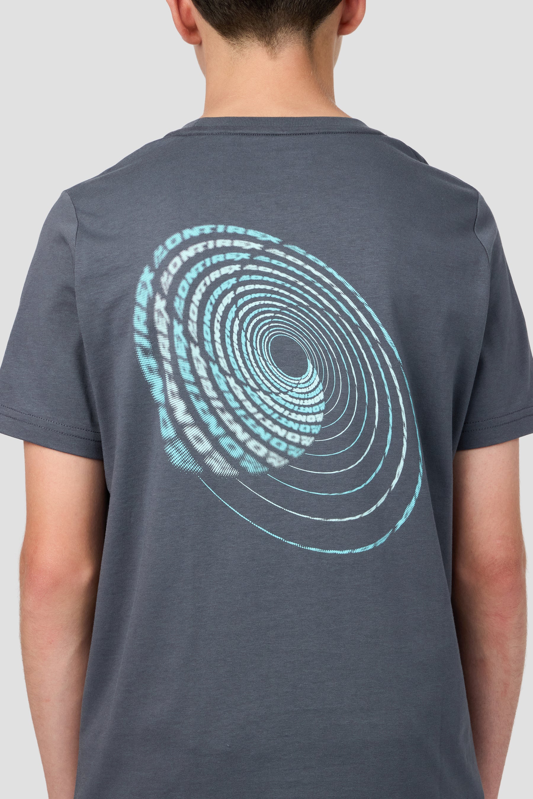 Boys Helix Graphic T-Shirt - Slate Grey