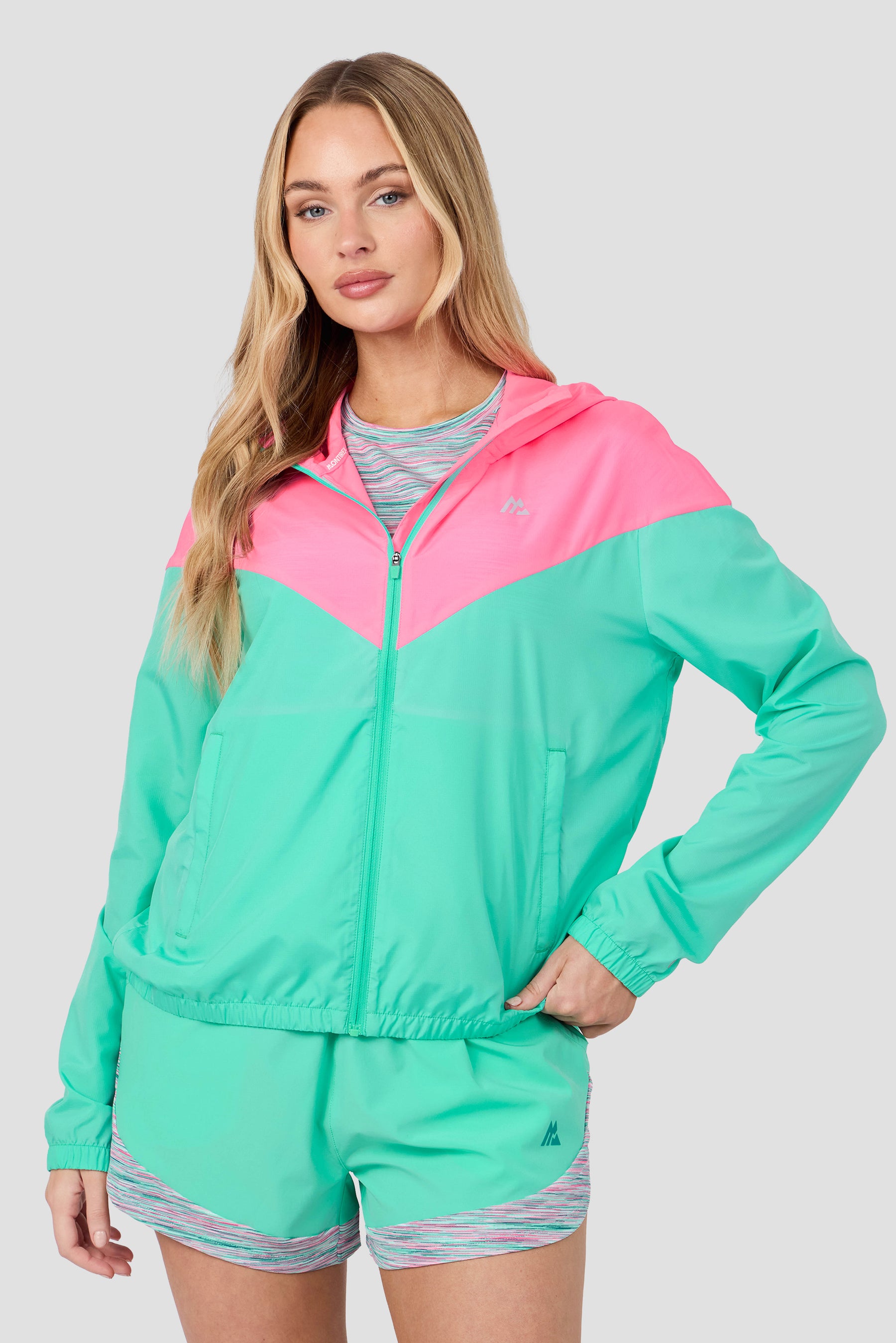 Move Windbreaker - Fuchsia/Teal Mist