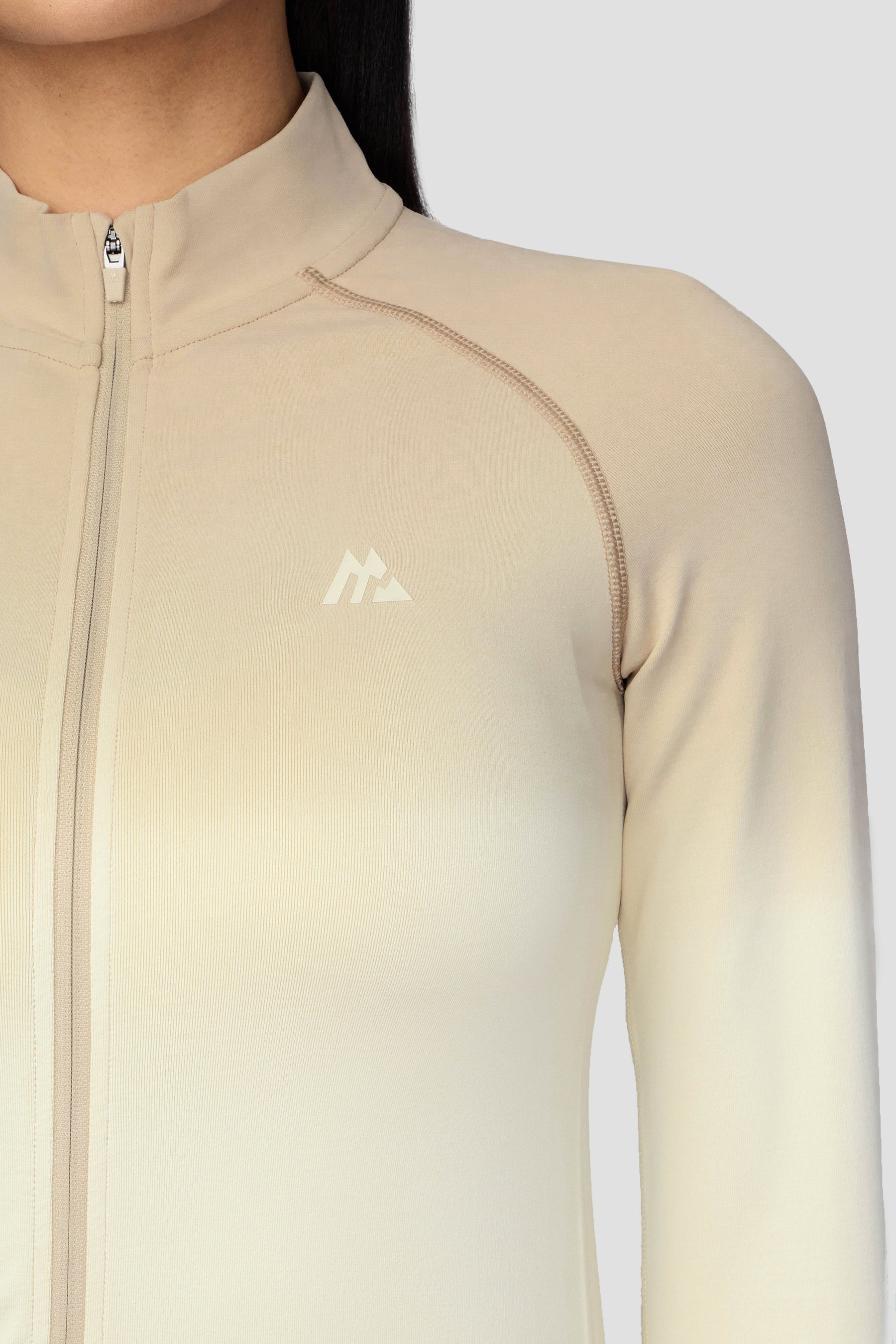 Arise Seamless Full Zip - Maple Wood/Vanilla Foam