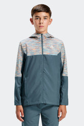 Boys Trail Windbreaker - Blue Multi/Orange