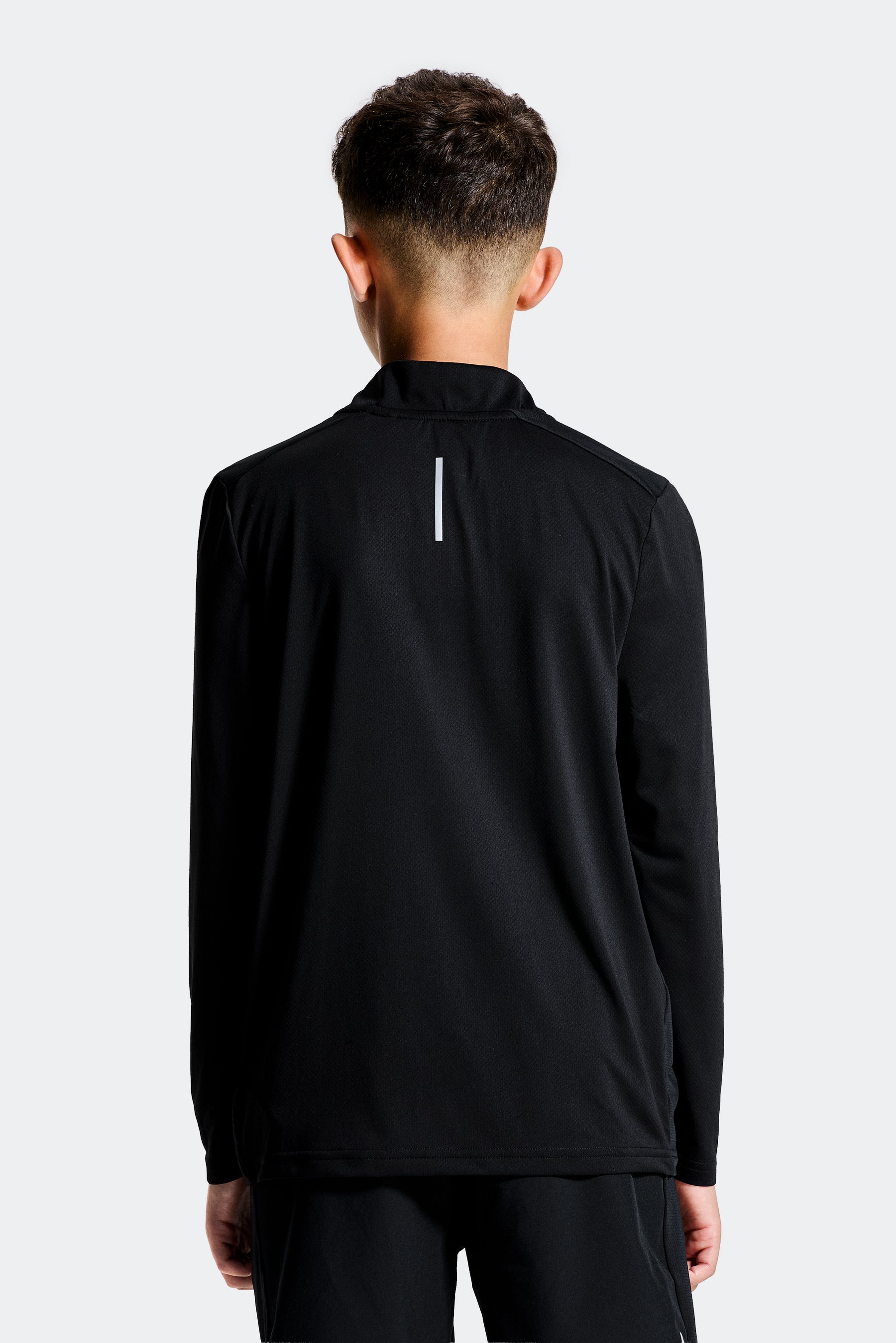 Boys Delta 1/4 Zip - Black