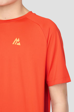 Boys Optic T-Shirt - Blazing Orange/Cranberry/Tangerine Glow
