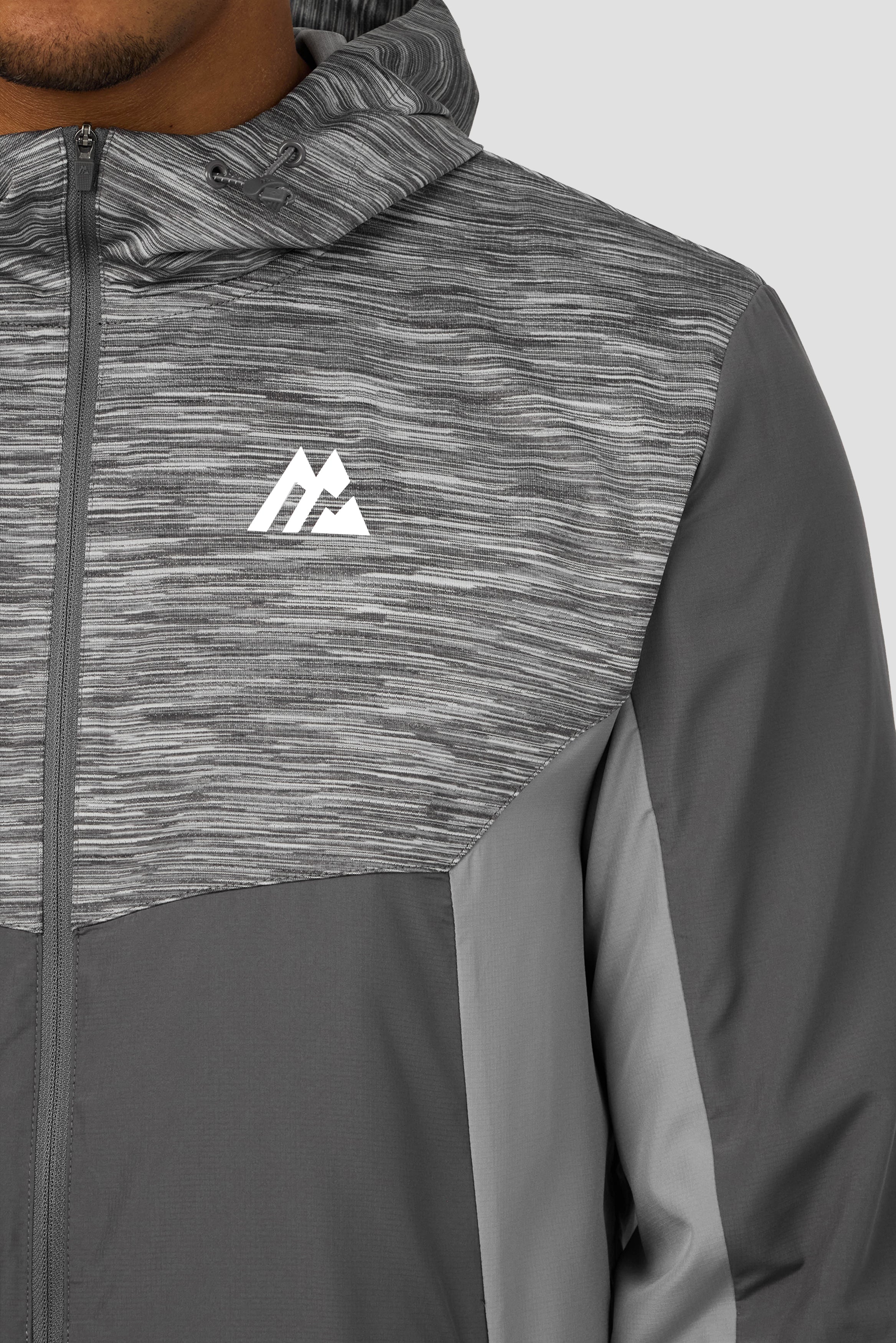 Montirex Trail Windbreaker Grey Multi | Sportswear Gymwear Jacket
